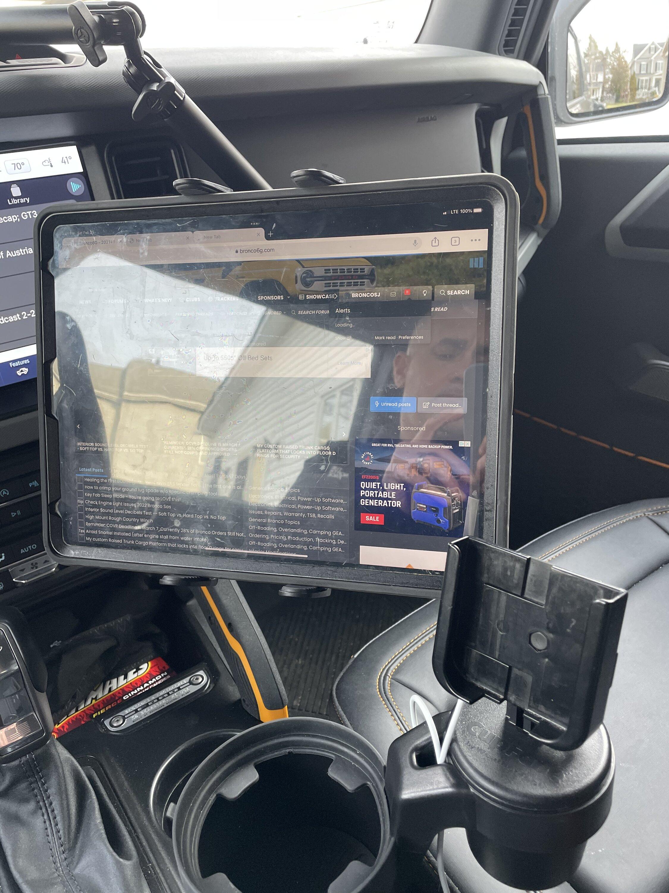 Ford Bronco 12.9” iPad Pro Dash Mount. 32DDCC75-798F-428A-8F0F-E351E7A6F5F6