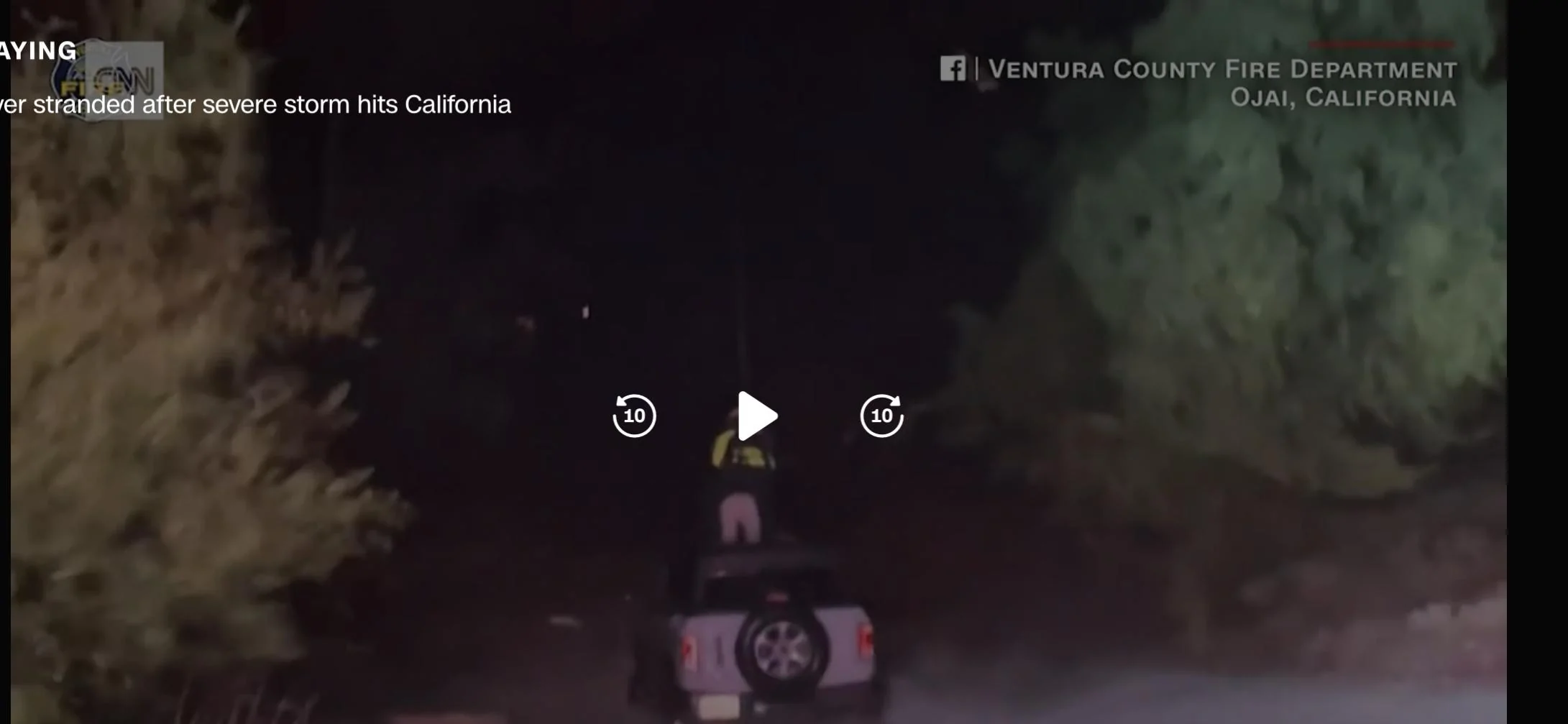 Ford Bronco Bronco caught in flood waters, driver rescued by air 31846481-846B-4734-B163-7C30ECAF2909