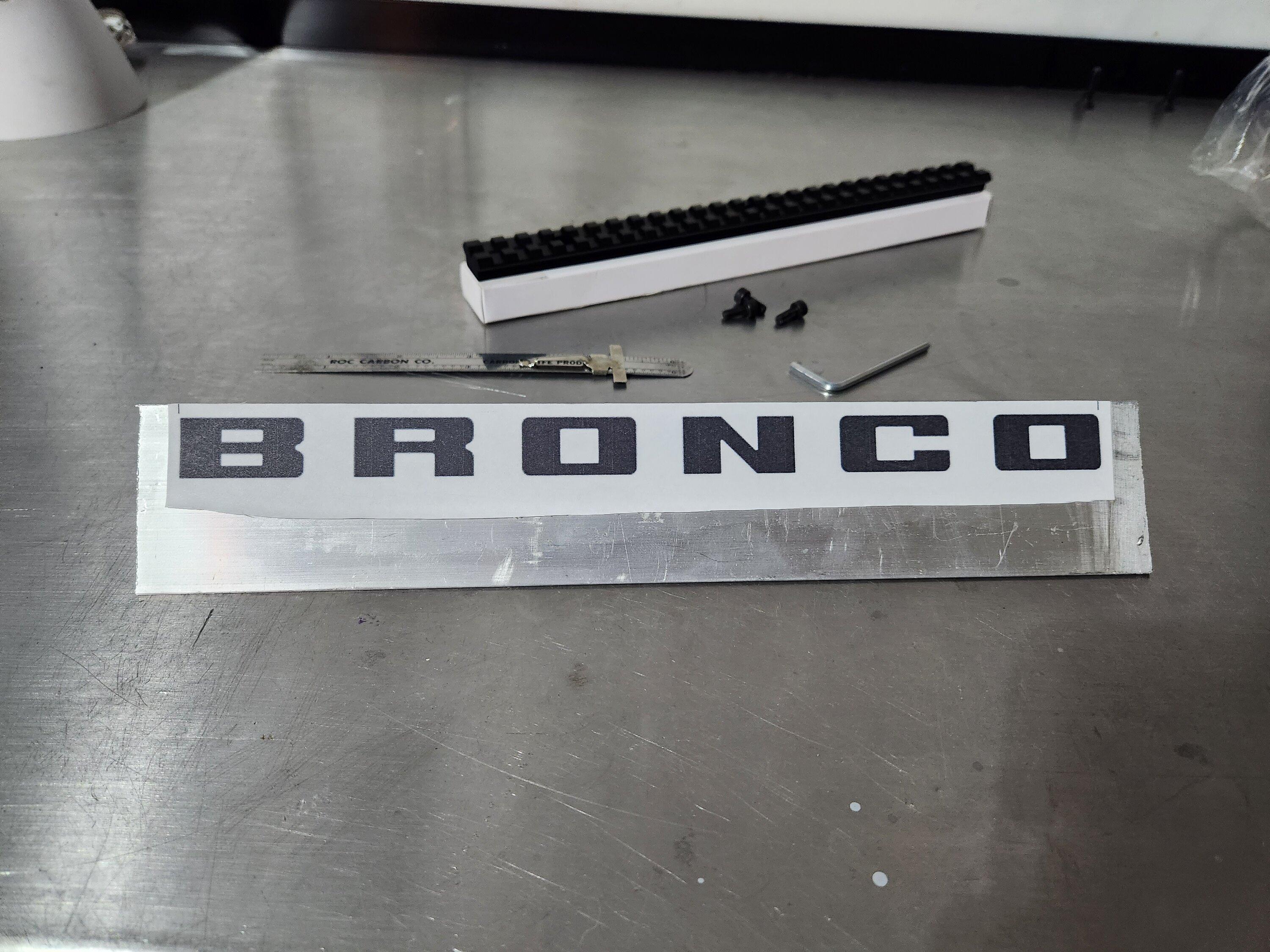 Ford Bronco My Custom DIY Dashboard Rail Mount 20230225_113904