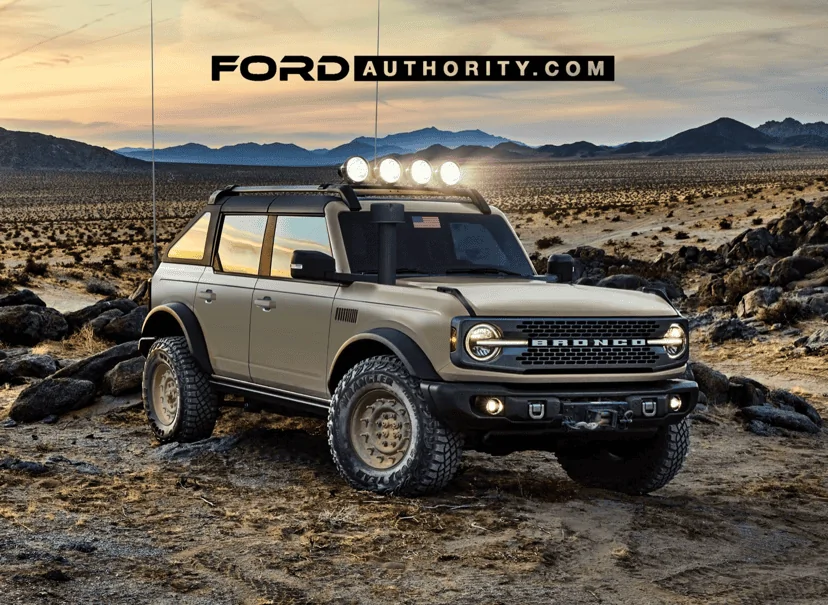 Ford Bronco Military Bronco Renders 1602563466986