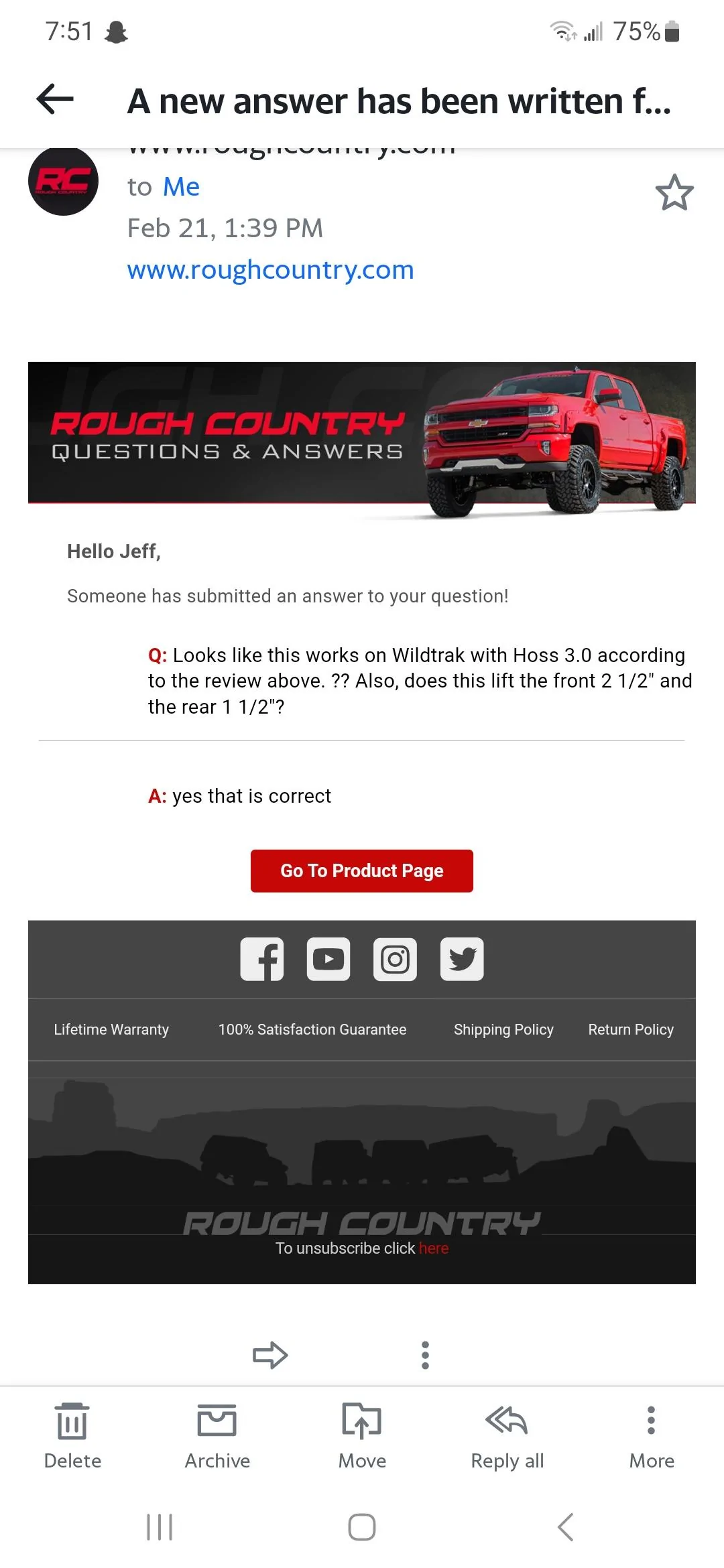 Ford Bronco HOSS 3.0 Lift options? Screenshot_20230228_195117_Yahoo Mail