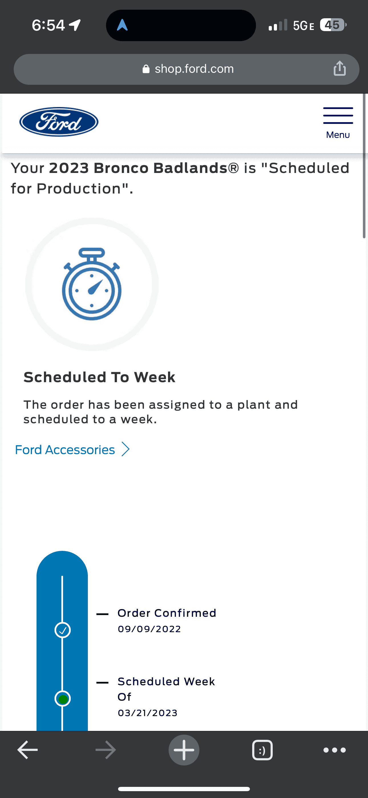 Ford Bronco 3/20/2023 Build Week with spreadsheet 5A949712-6D8A-4463-A144-E4F3BD2B3019