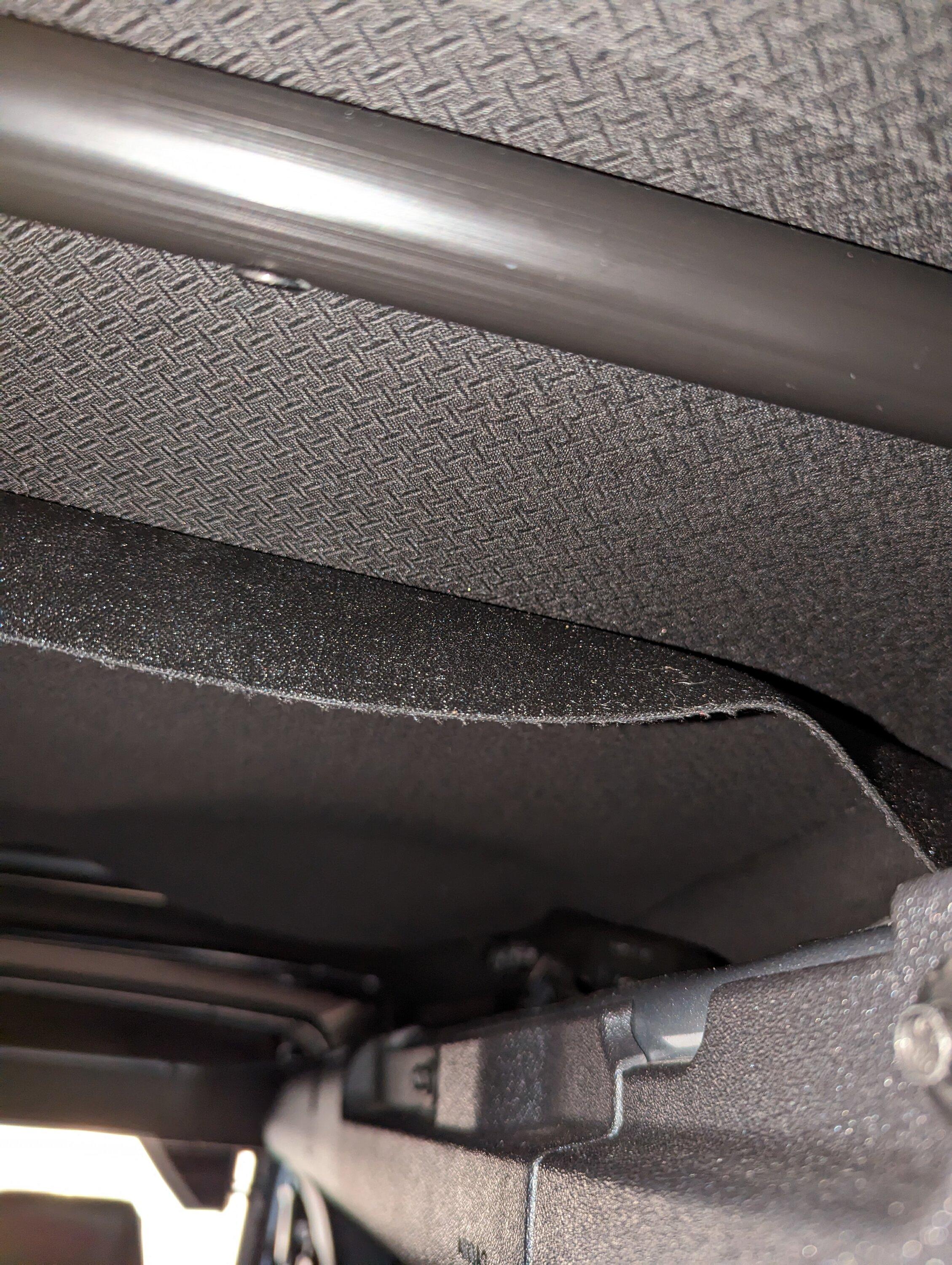 Ford Bronco Soft top interior lining falling down PXL_20230301_223959883