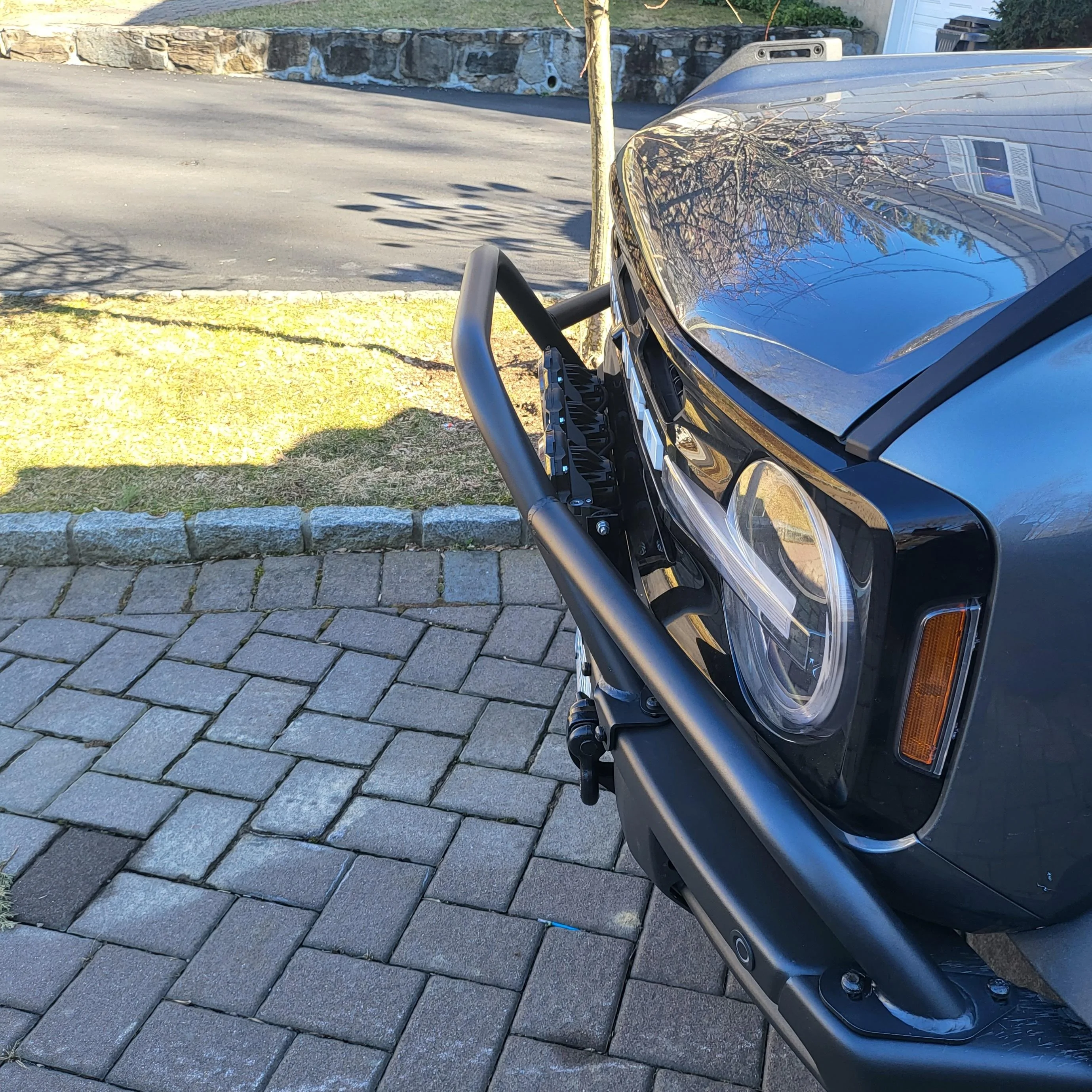 Ford Bronco Jcr pre runner bar and gravity KC bar installed IMG_20230214_161557_294