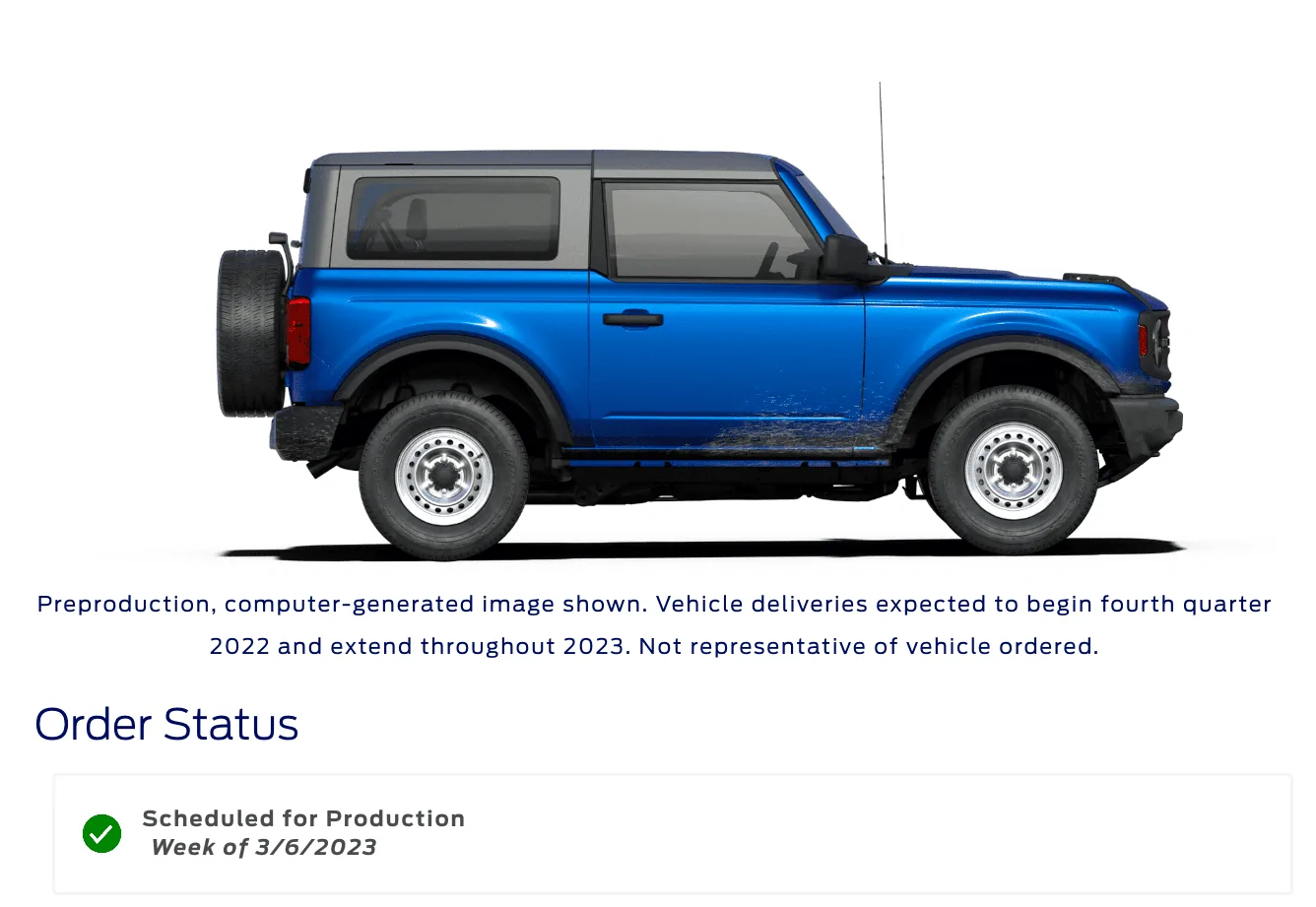 Ford Bronco 03/06/2023 Build Week 1677775952743