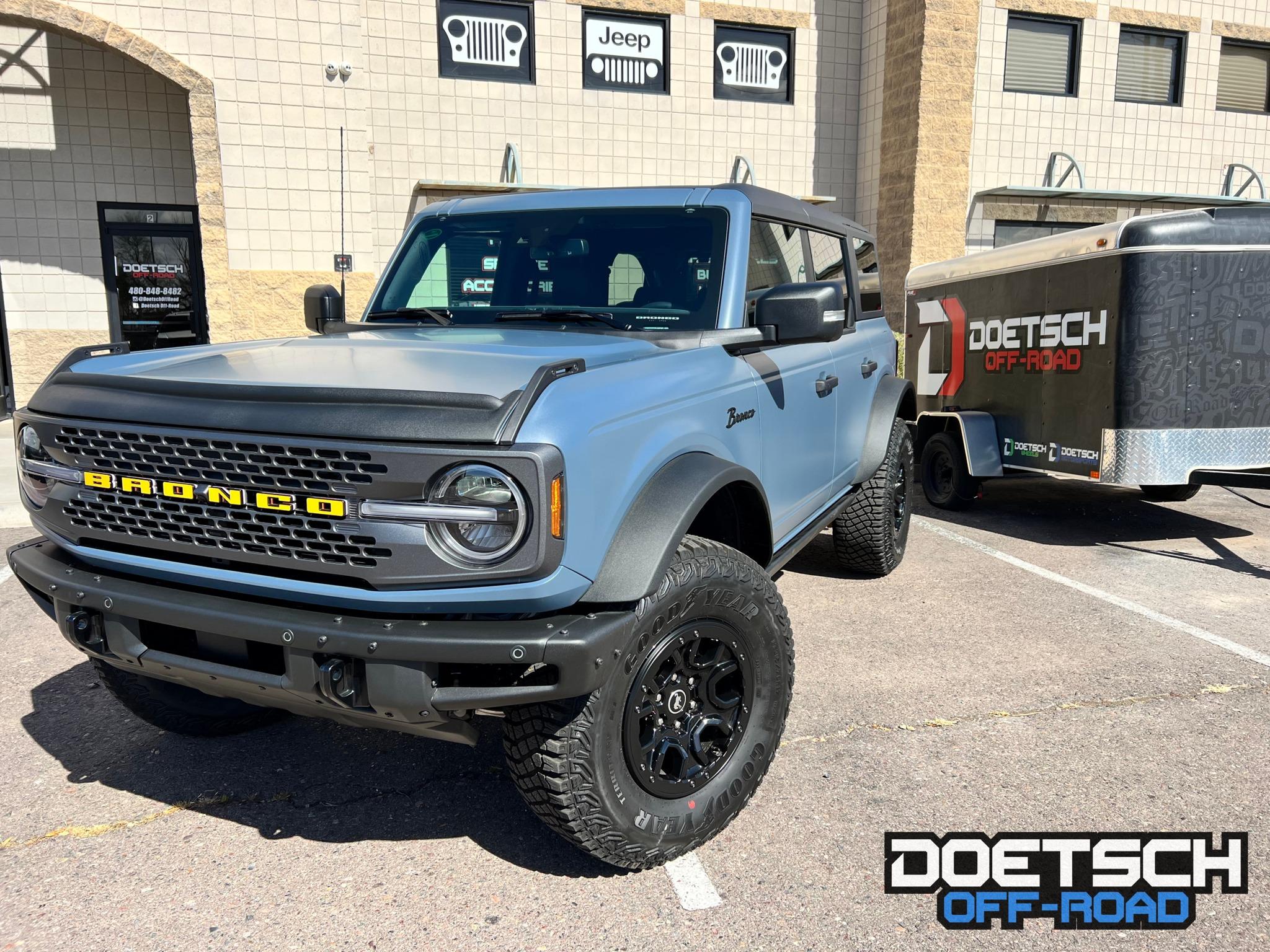 Ford Bronco Azure Gray with Stealth XPEL PPF + Audio upgrades 333096878_879040283328728_4563104897659805229_n