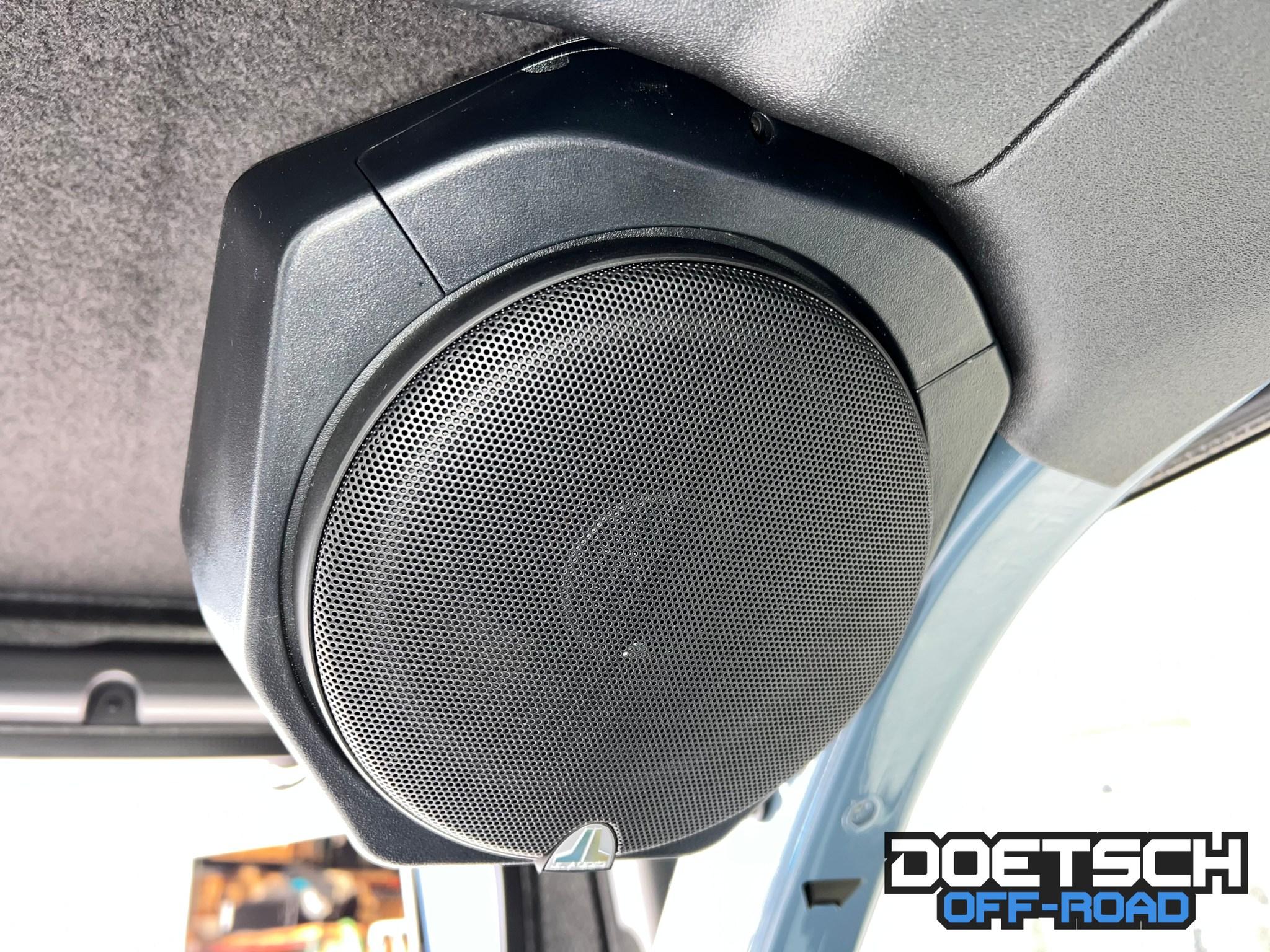 Ford Bronco JL Audio upgrades to b/o system 332950233_576595654156194_1340690307702954007_n