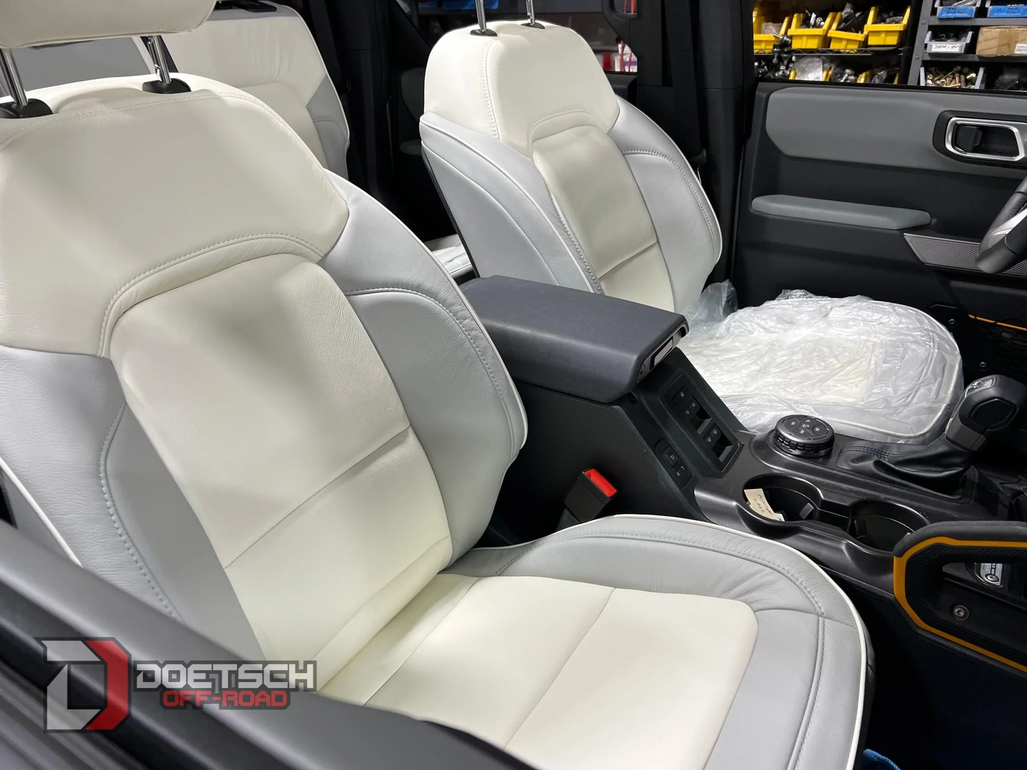 Ford Bronco Multiple Katzkin kits installed Doetsch Off-Road1437 (27)