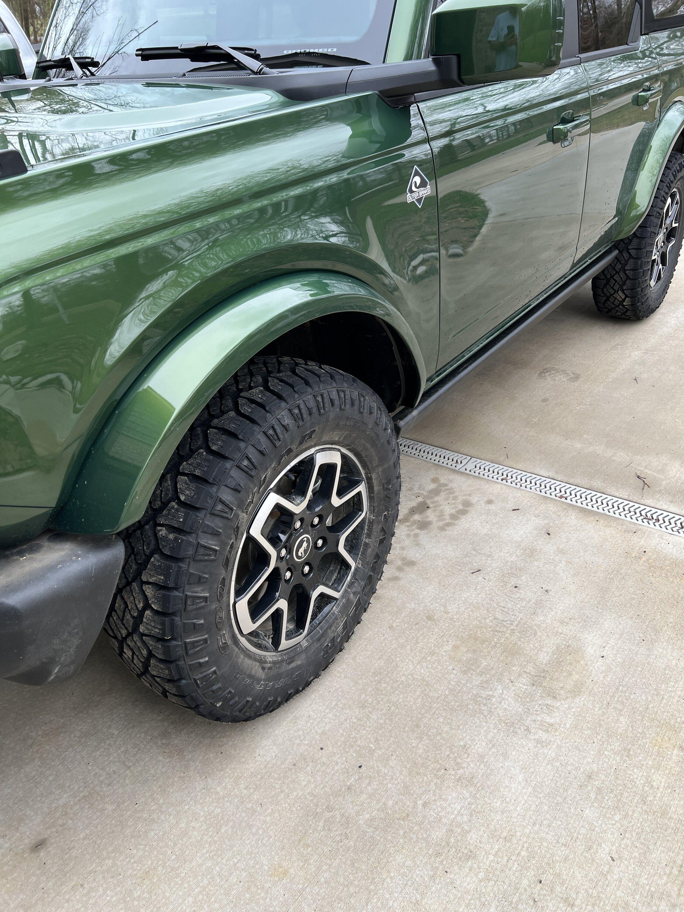 Ford Bronco Largest tire size on Outer Banks wheel IMG_5297.JPG