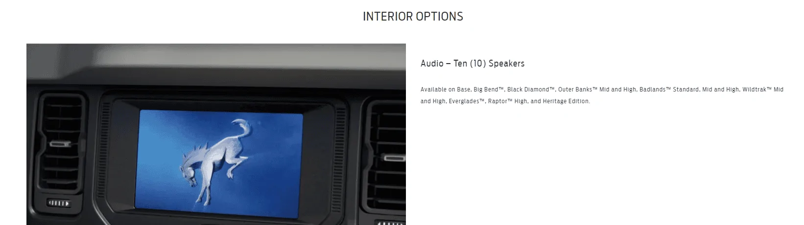 Ford Bronco 10 Speakers option 1677857962601