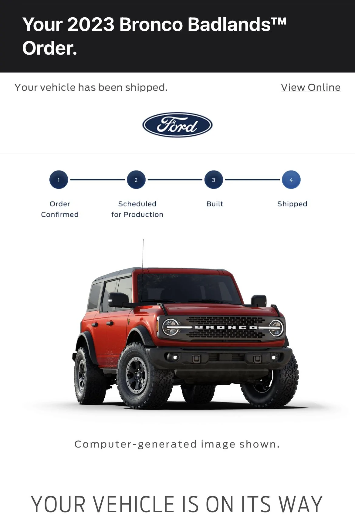 Ford Bronco 2/20/2023 Build Week 6EB5A393-9D9F-417B-B57C-D1B5BA08D3BB