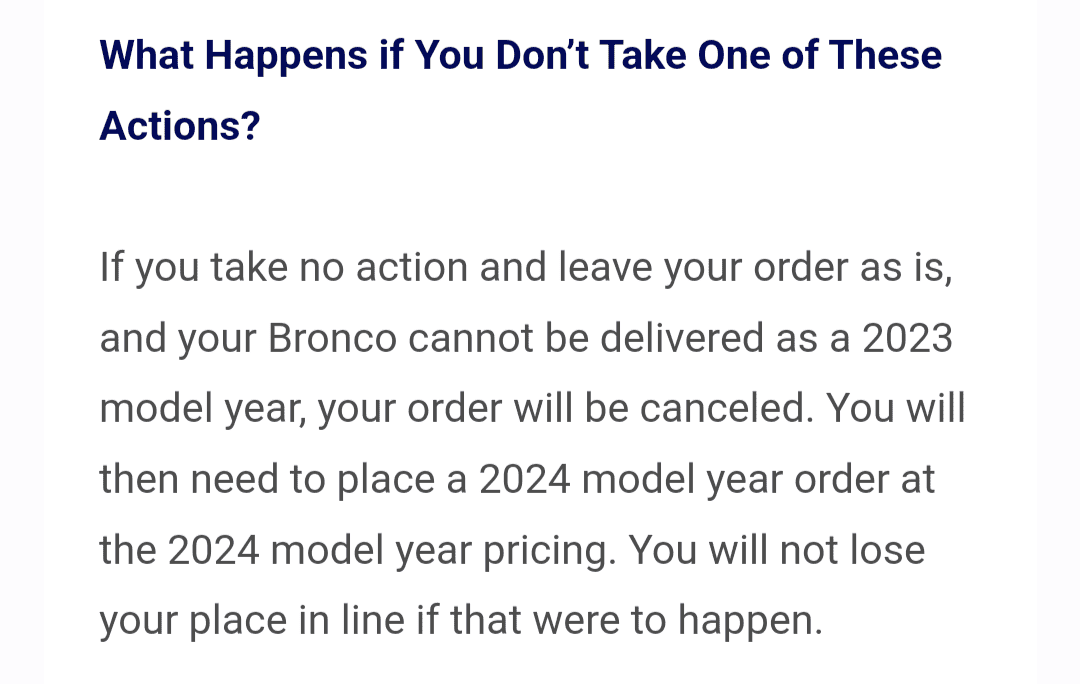 Ford Bronco Anybody getting their order cancelled? Screenshot_20230304-160919