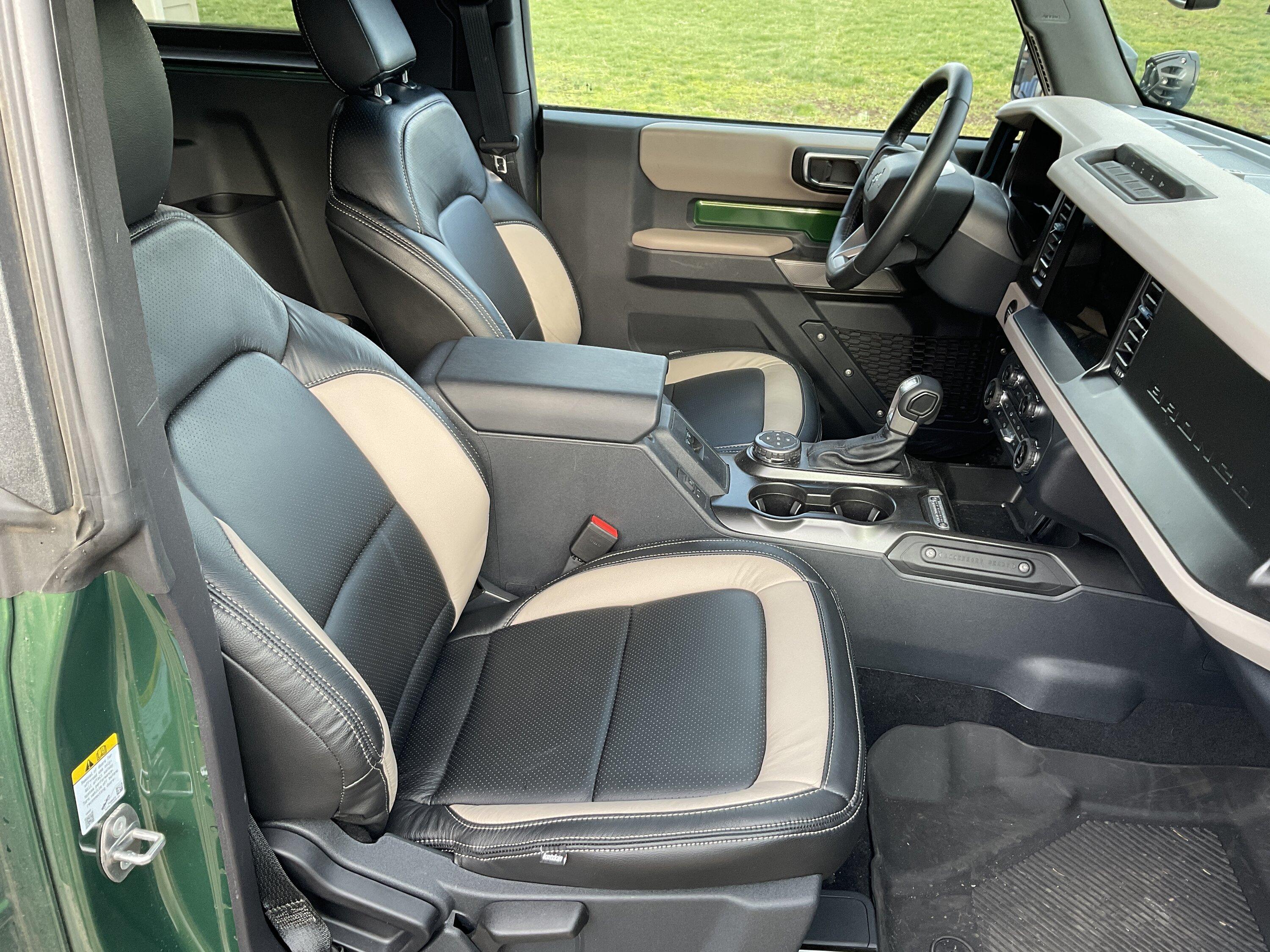 Ford Bronco New Seats Installed - Katzkin in Black with Fawn Stitching 61DA933B-E873-4E4E-899F-808FC170D348