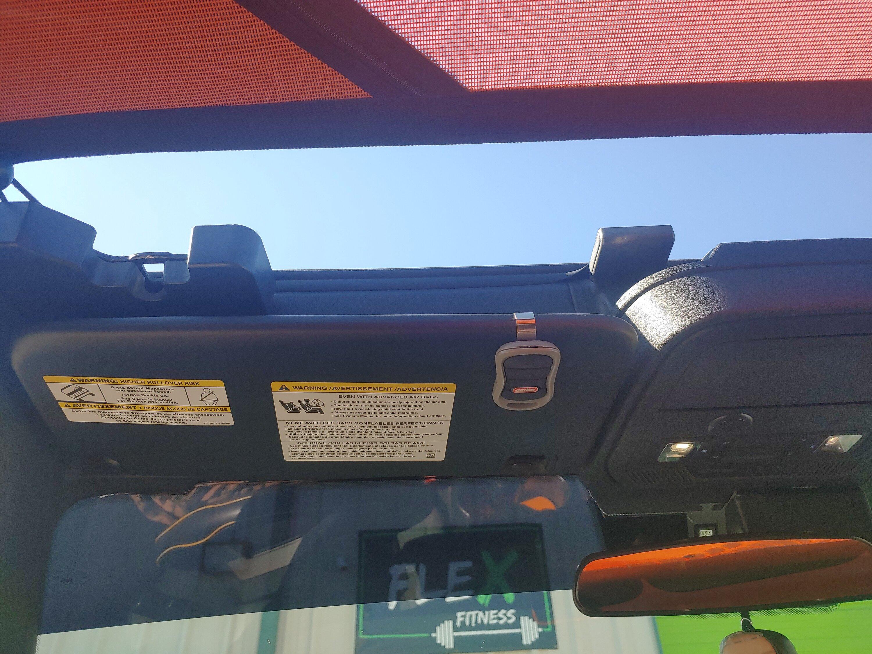Ford Bronco JTop 2 door Bronco Sun Shade installed 20230305_102836