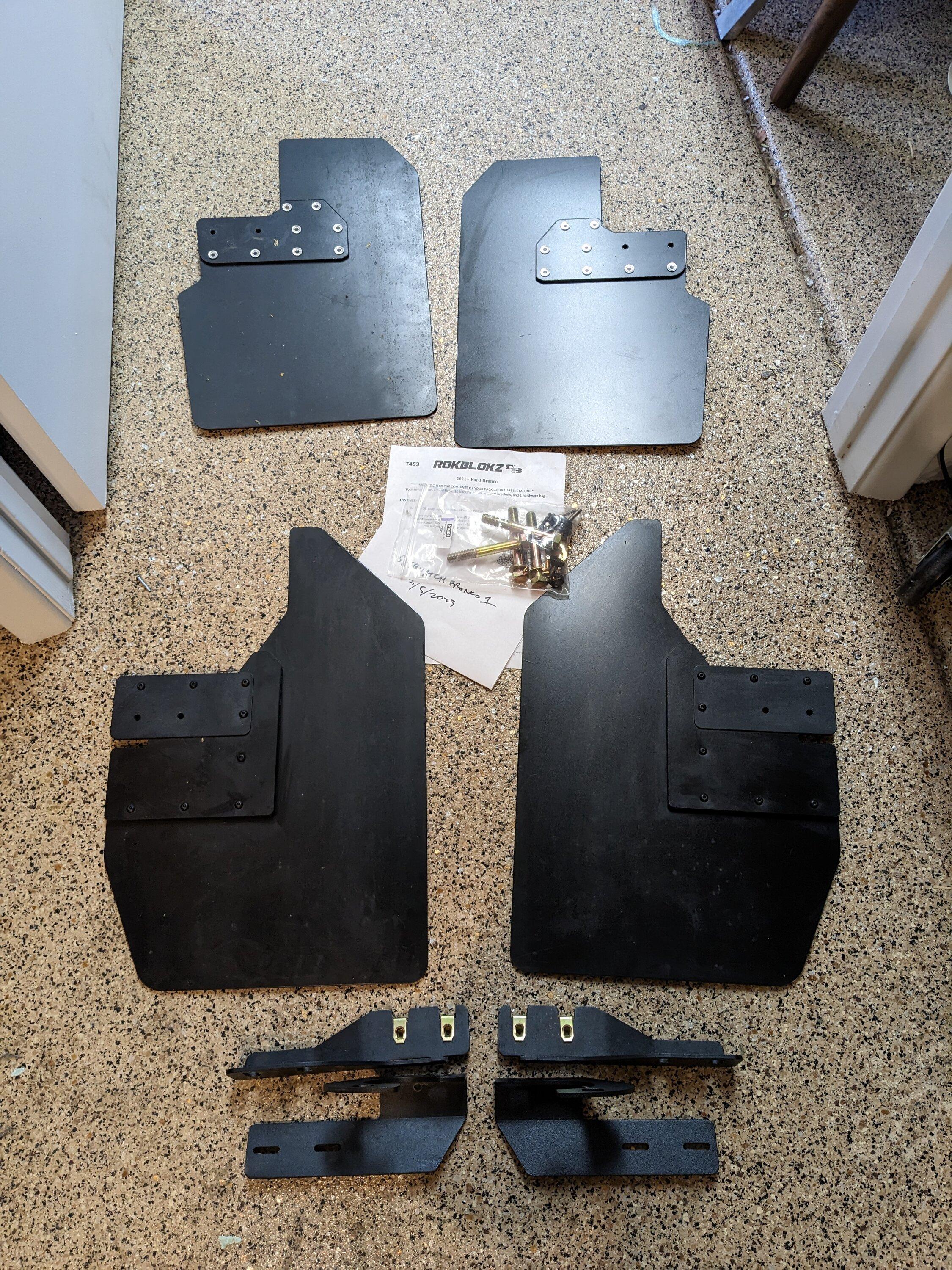Ford Bronco XL Rokblokz Mud Flaps Full Kit - $335 PXL_20230305_173946395