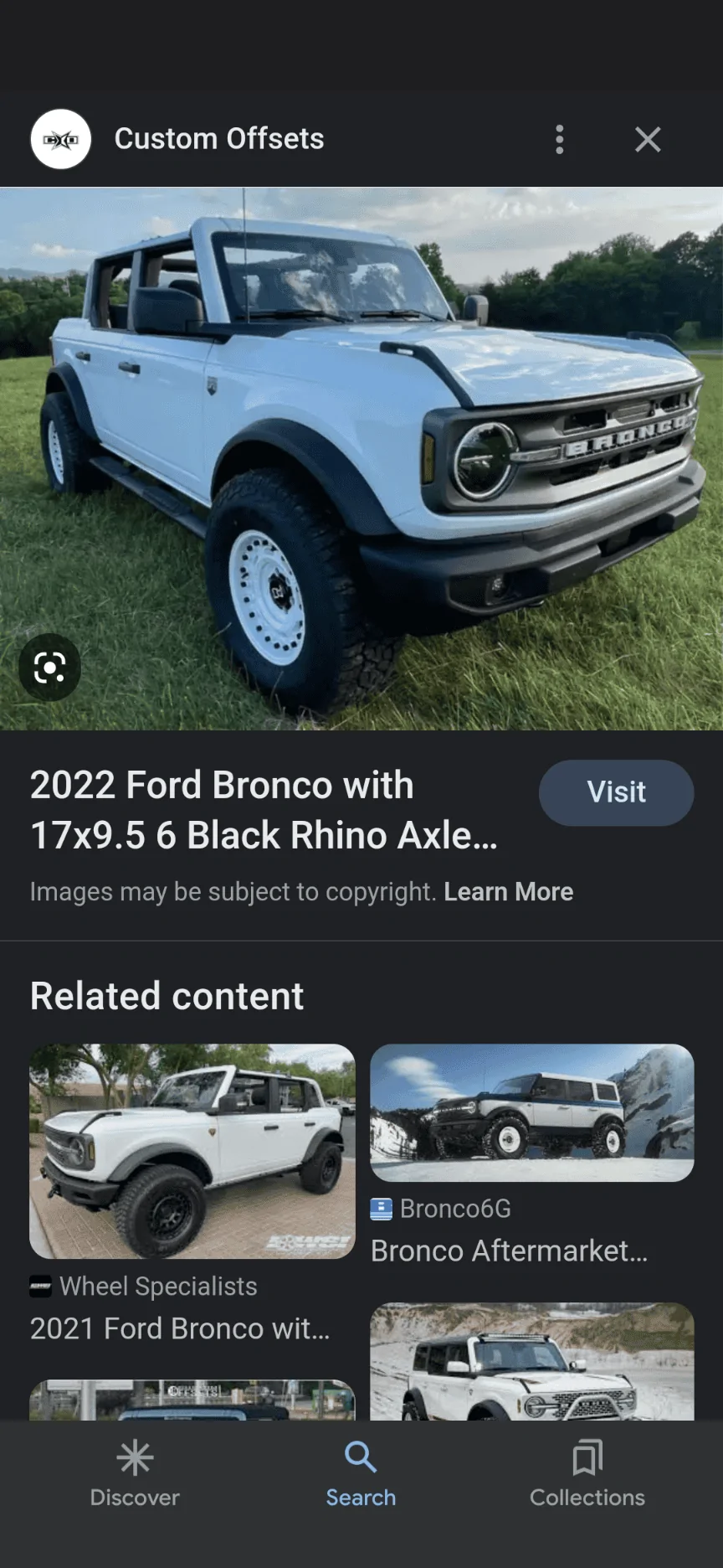 Ford Bronco White wheels on white Bronco? Screenshot_20230305-155643