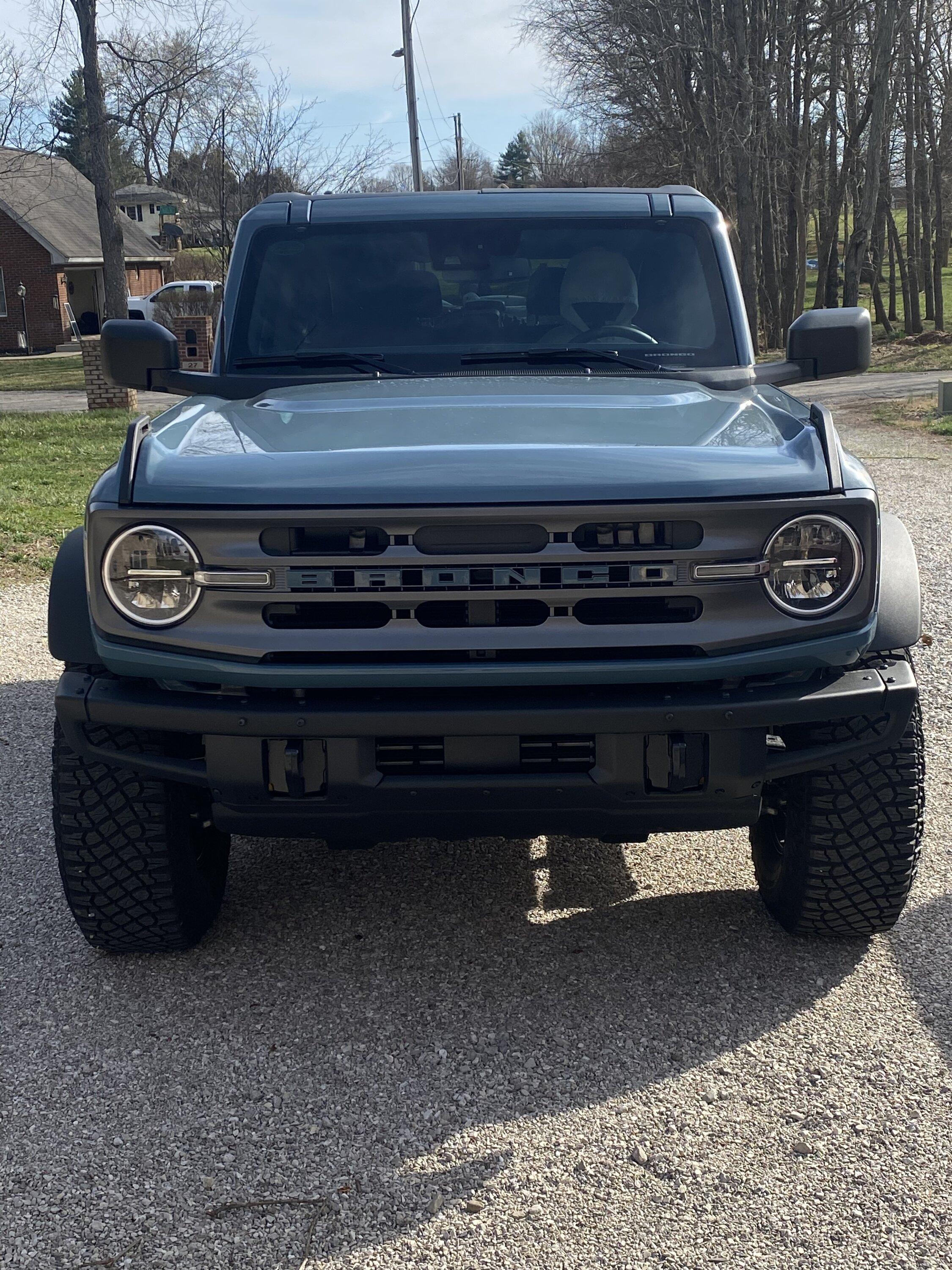 Grill Lettering Colors Installed color match grill letters from UPR products | Bronco6G - 2021 ...