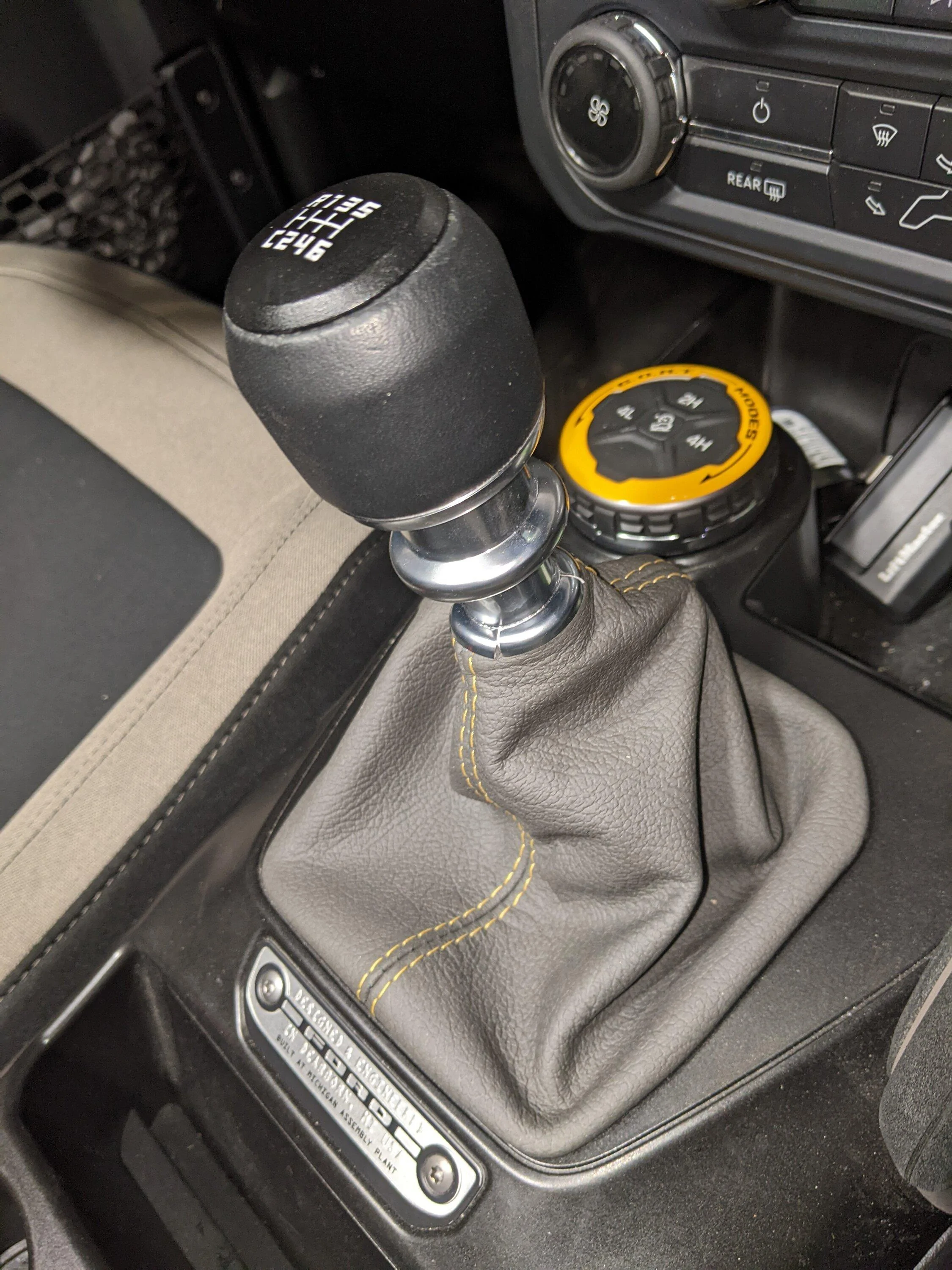 Ford Bronco Shift Knob and Boot ideas PXL_20230305_213018337