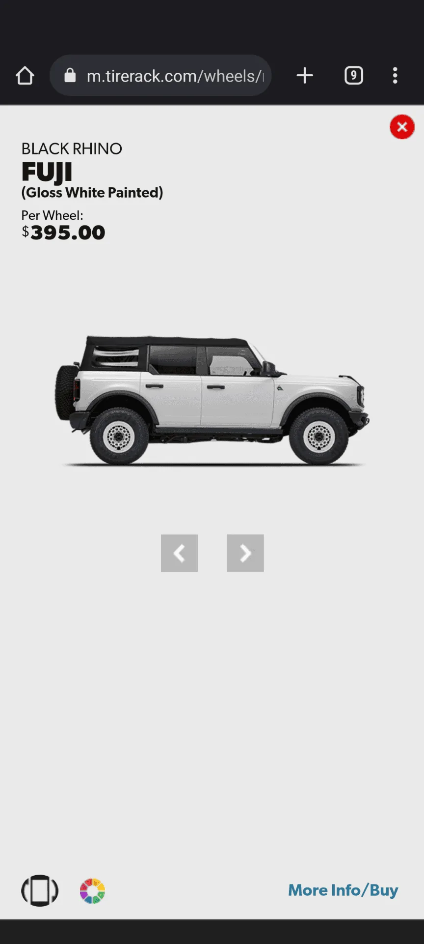 Ford Bronco White wheels on white Bronco? Screenshot_20230305-200054
