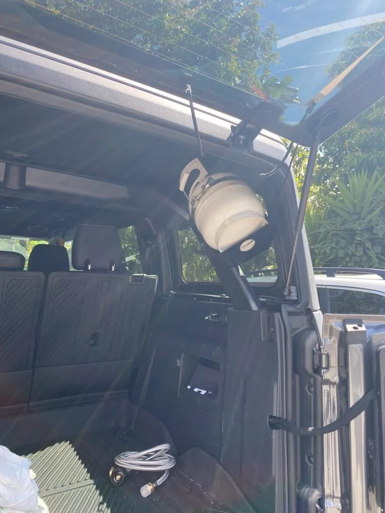 Ford Bronco Rear Roll Cage Mounting Points - Propane Tank Solution IMG_3021