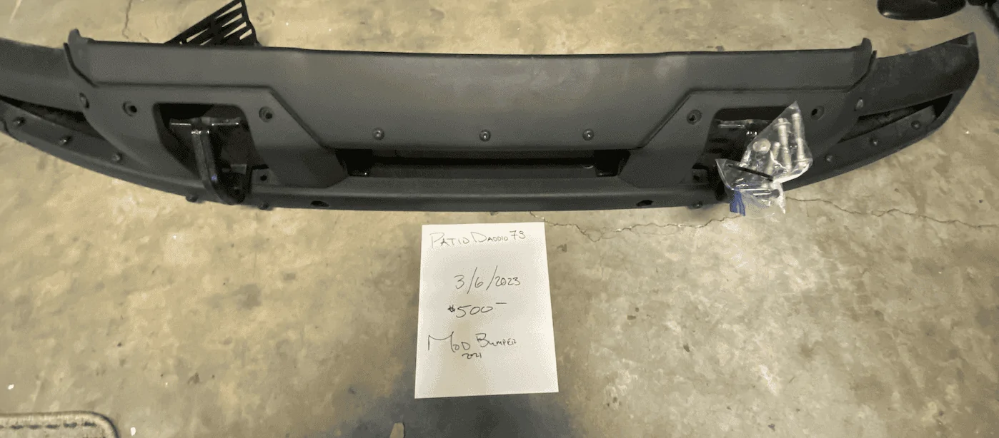 Ford Bronco MOD Bumper w/parking sensor holes Screenshot 2023-03-06 at 2.10.36 PM