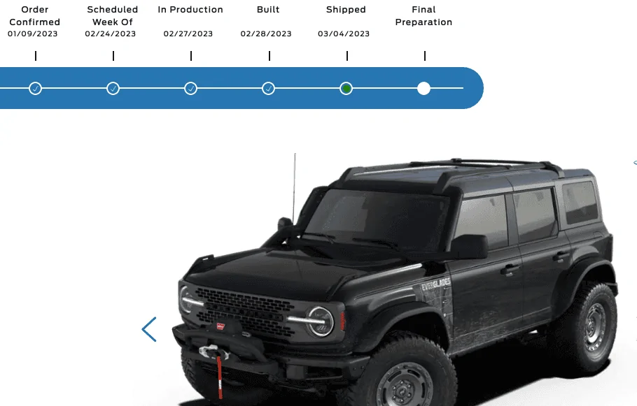 Ford Bronco 2/27/2023 Build Week - With Spreadsheet Screen Shot 2023-03-06 at 4.47.15 PM