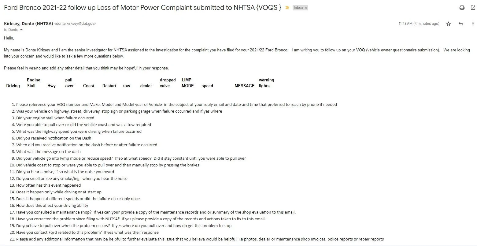 Ford Bronco 2.7L blown engine failure list . . 68 so far [Updated: December 13, 2022] Screenshot 2023-03-07 115351