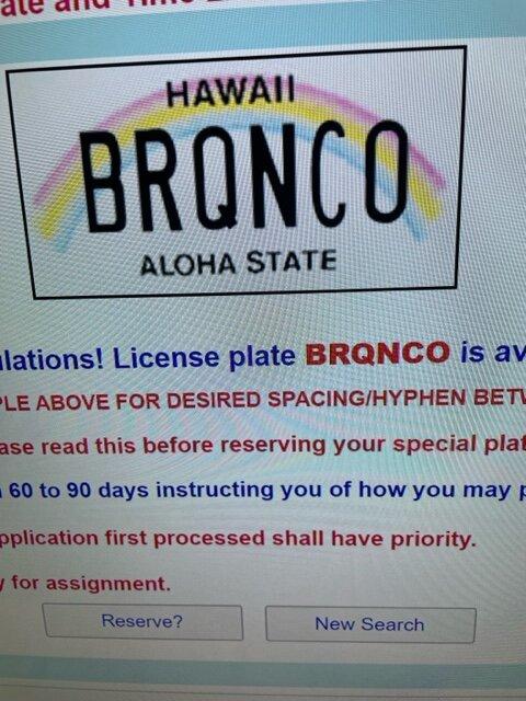 Ford Bronco Best bronco plate ever? image21