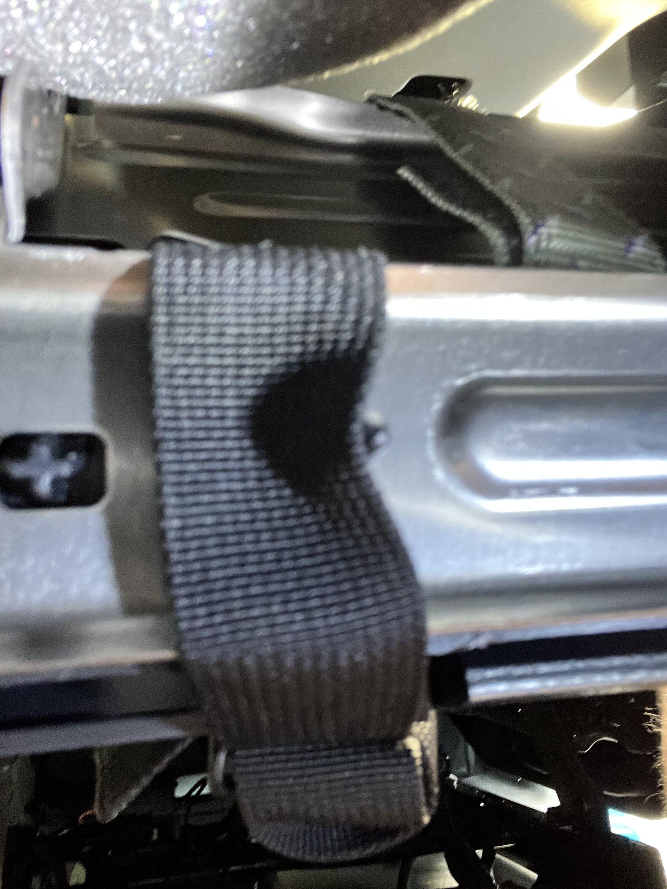 Ford Bronco DIY Holster under steering wheel IMG_6933.JPG
