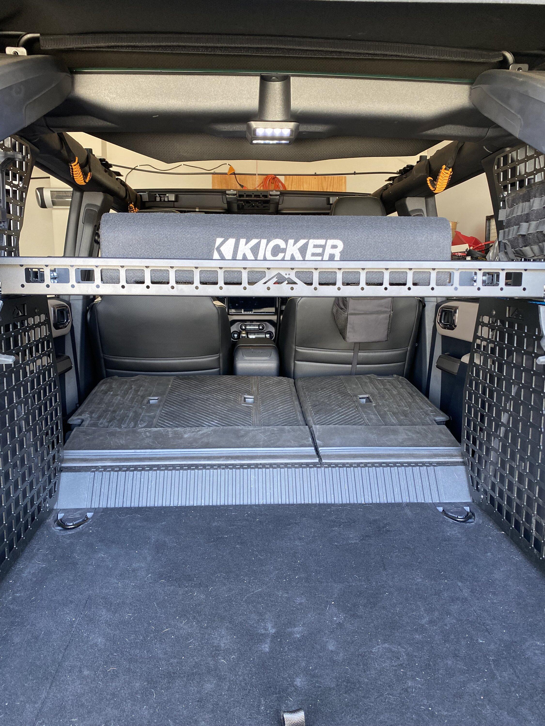 Ford Bronco A new location for a subwoofer C3DBE236-7EAE-4455-9BEE-E622D9E85564