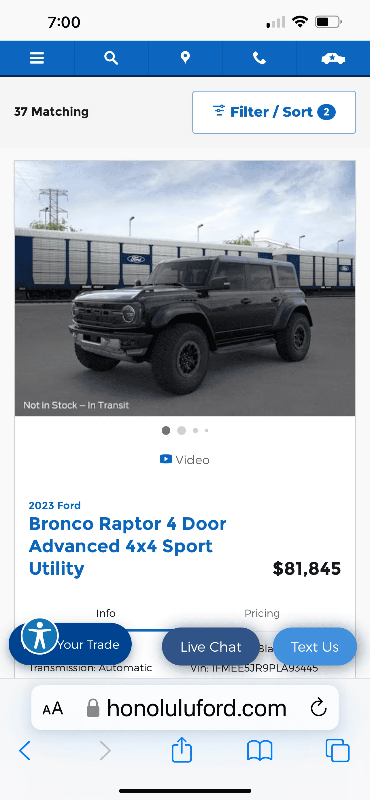 Ford Bronco Need a Bronco? Plenty in this Hawaii dealer lot B7870E87-073F-4DF9-B6A6-2F000DB03D5B