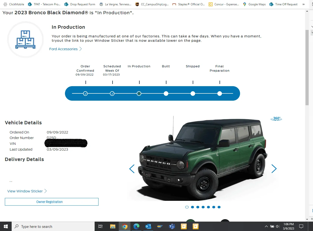 Ford Bronco 03/13/2023 Build Week Screenshot (92)