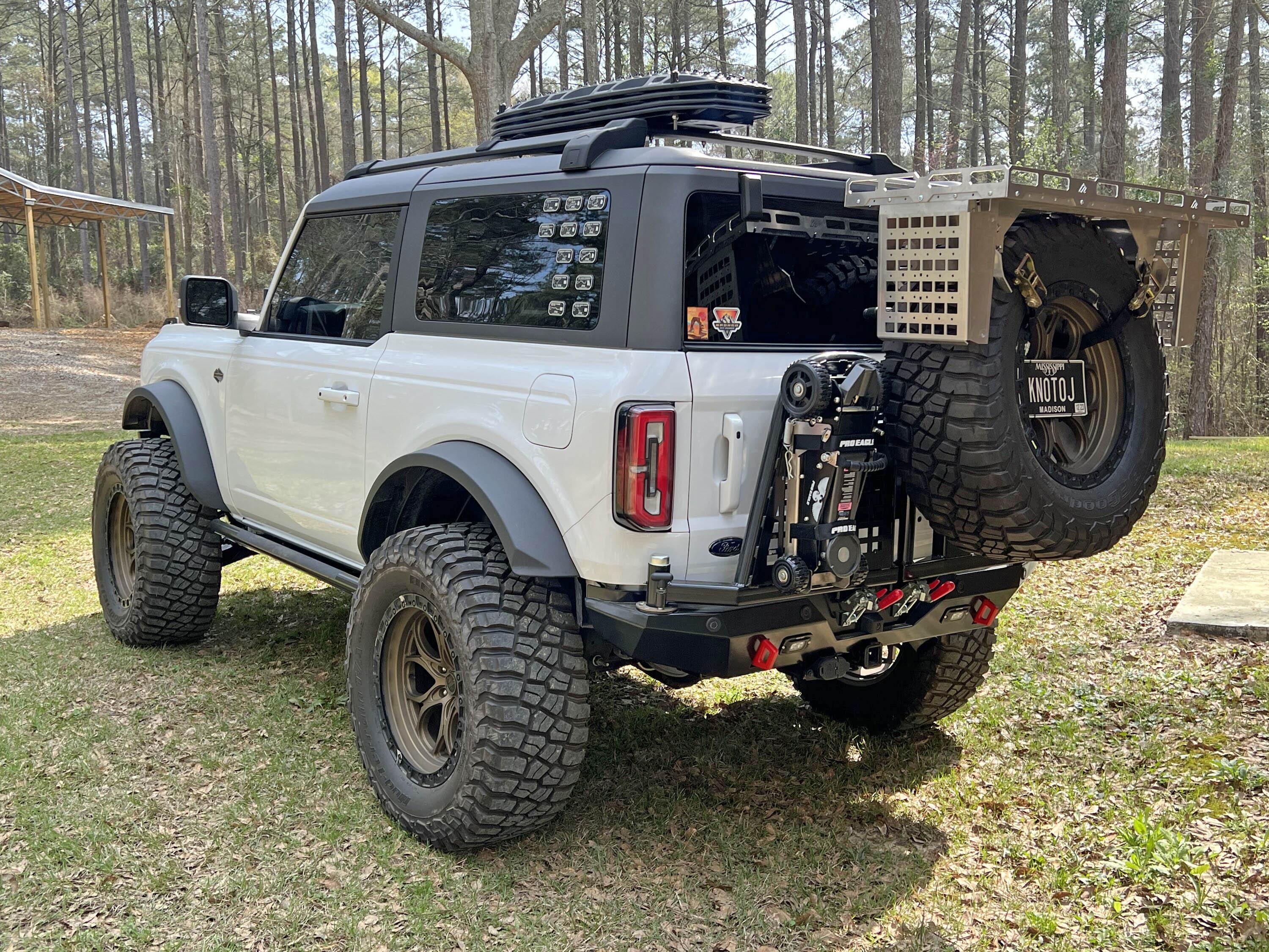 Ford Bronco Installed SRQ FABRICATION rear bumper with swing outs -- review and photos 7D7D5D9E-9111-47CE-AC6E-2747A11F954B