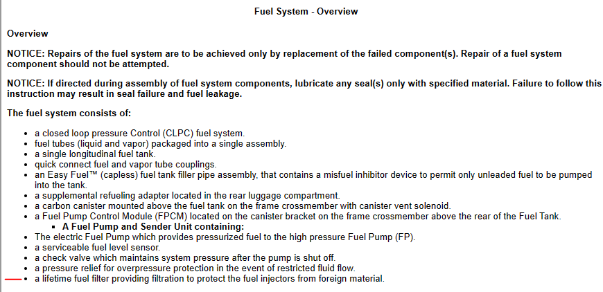 Ford Bronco Bronco 2.3 L fuel filter. Where is it? 1678732255072