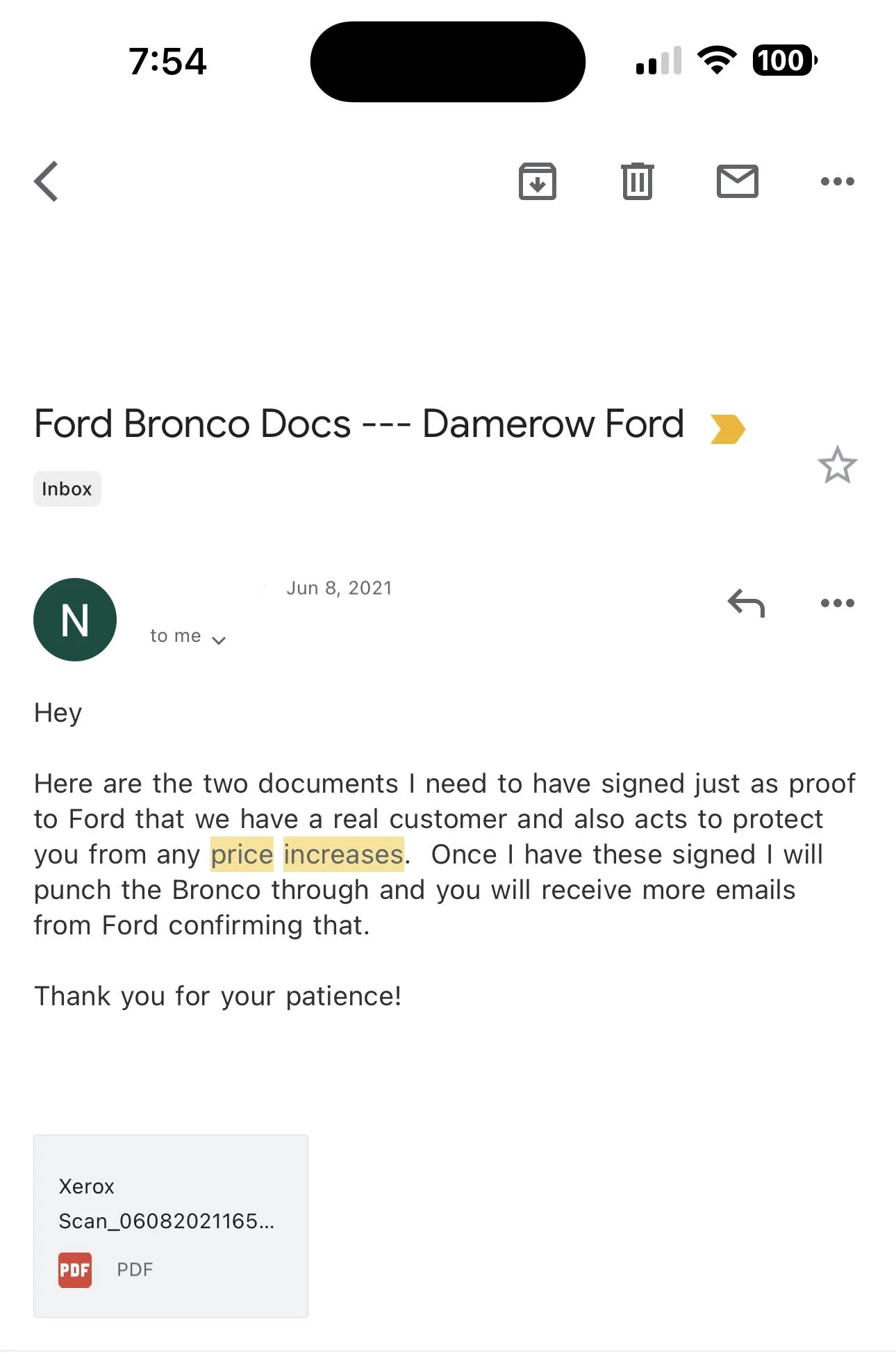 Ford Bronco Mid-Year 2023 Bronco Pricing Increase Effective 3/15/23 (PL 335). Price Protection for orders before 3/15 AA562FF6-6A8C-44C0-8461-E36DFCDF9080