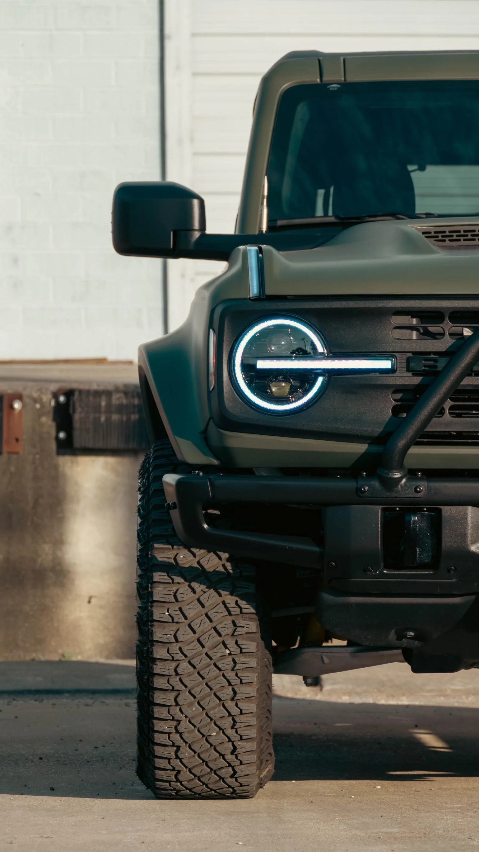 Ford Bronco ADV Fiberglass Fenders and Ram Air Hood Installed on Matte Olive Basesquatch CCE0BB0E-D939-4AD2-AEF9-7ECBD2CFF1A0