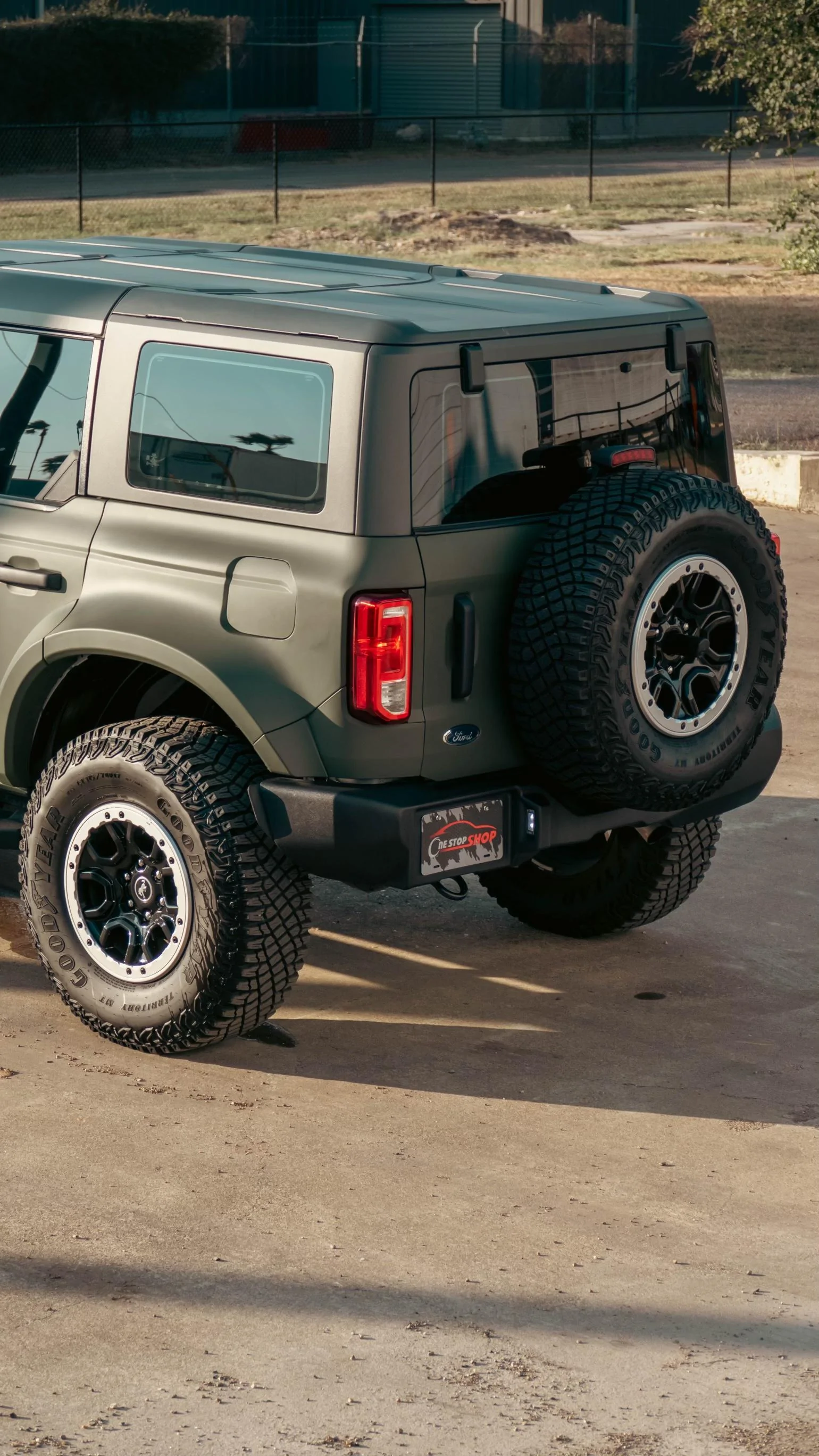 Ford Bronco ADV Fiberglass Fenders and Ram Air Hood Installed on Matte Olive Basesquatch EAEF0A01-C59F-4035-AB5C-0771A46B840B
