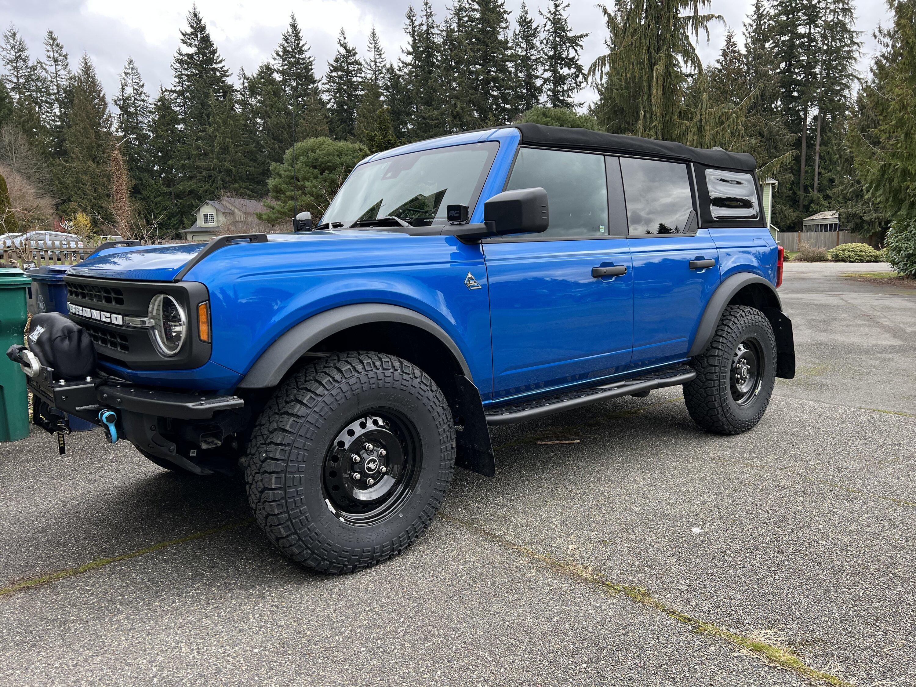 Ford Bronco Kenda Klever R/T 35x10.5x17 installed on Black Diamond Bronco with SAS Bilstein suspension DC0BE90E-9018-4D45-A4CA-2C4195F7A2CB