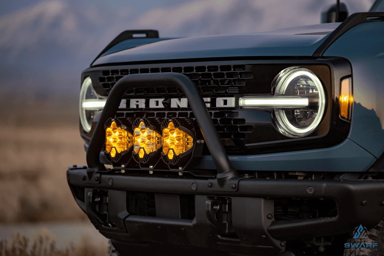 Ford Bronco Modular Bumper Mounted Round Lights 1678971392366
