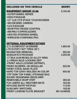 Ford Bronco Build & Price - Constrained Option Prices UP Screen Shot 2023-03-16 at 8.57.43 AM
