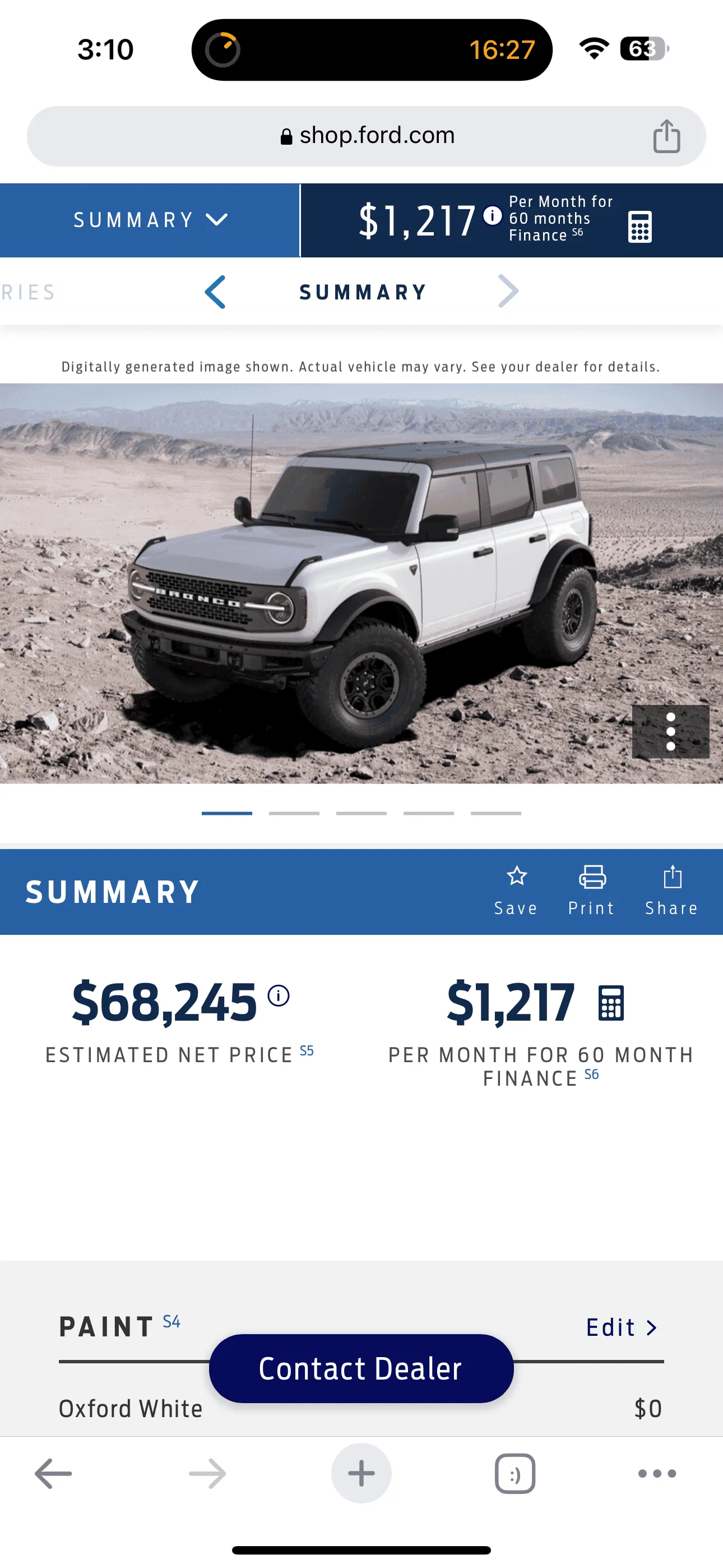 Ford Bronco 3/20/2023 Build Week with spreadsheet 39B21052-A05E-445E-8F0E-0AF3C3A9515C