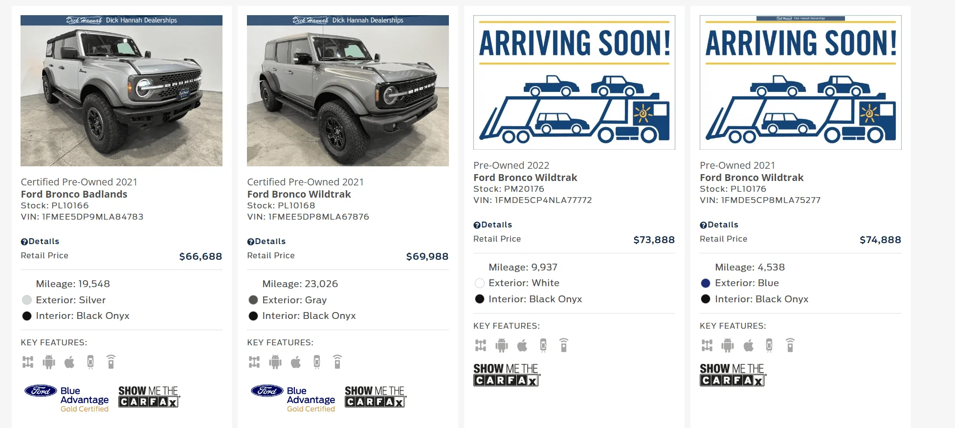 Ford Bronco Wow 50k base 2023-03-16 15_52_34-4 Used Cars, Trucks, SUVs for Sale in Sandy, OR
