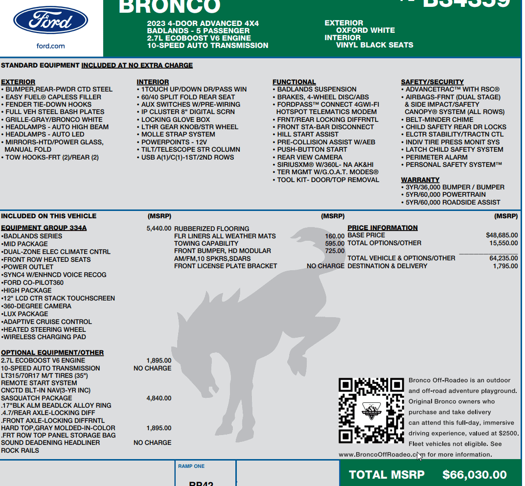 Ford Bronco Wow 50k base 2023-03-16 16_00_13-Window Sticker