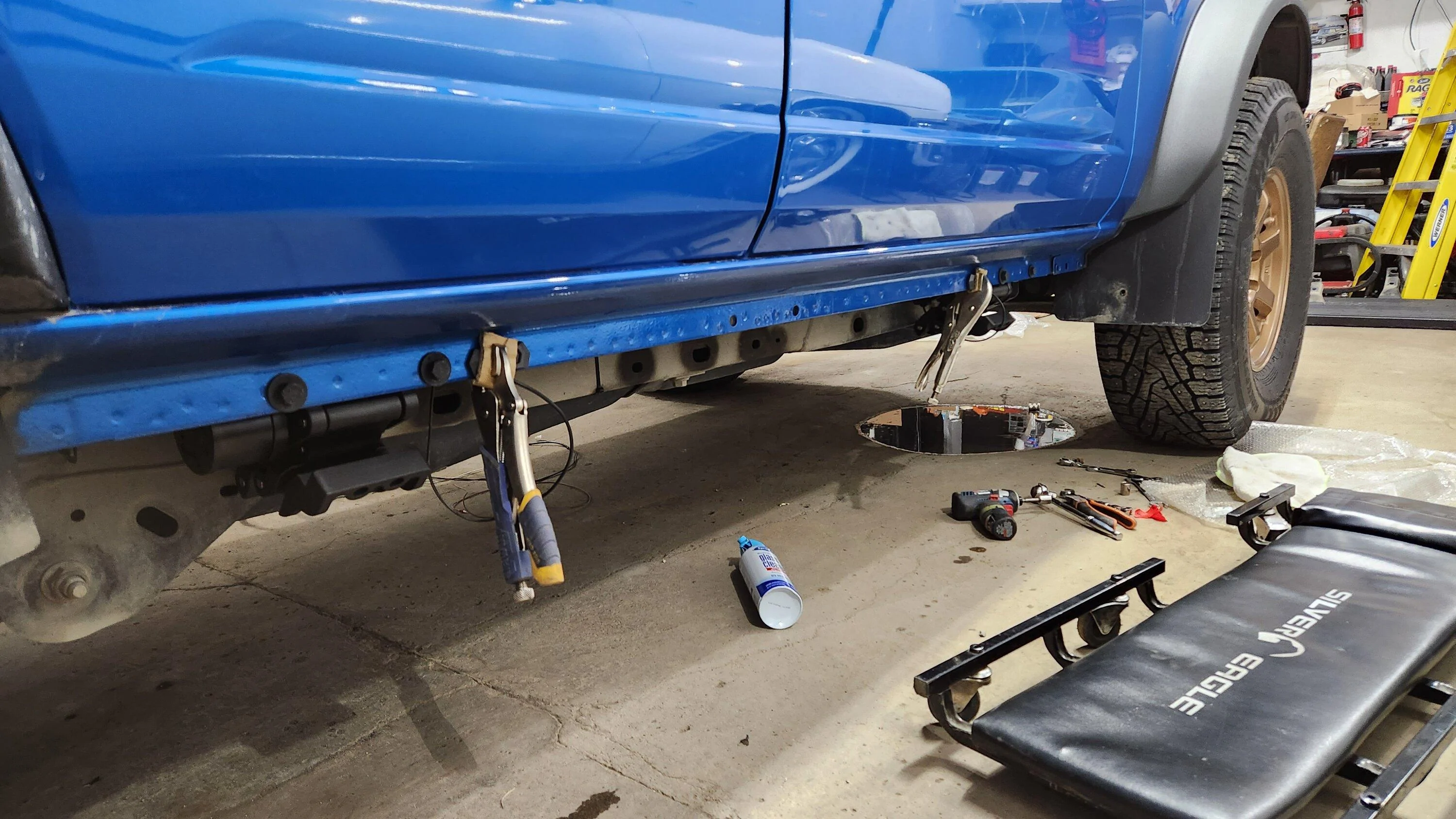 Ford Bronco GoRhino E1 Electric Steps installed 20230315_203959