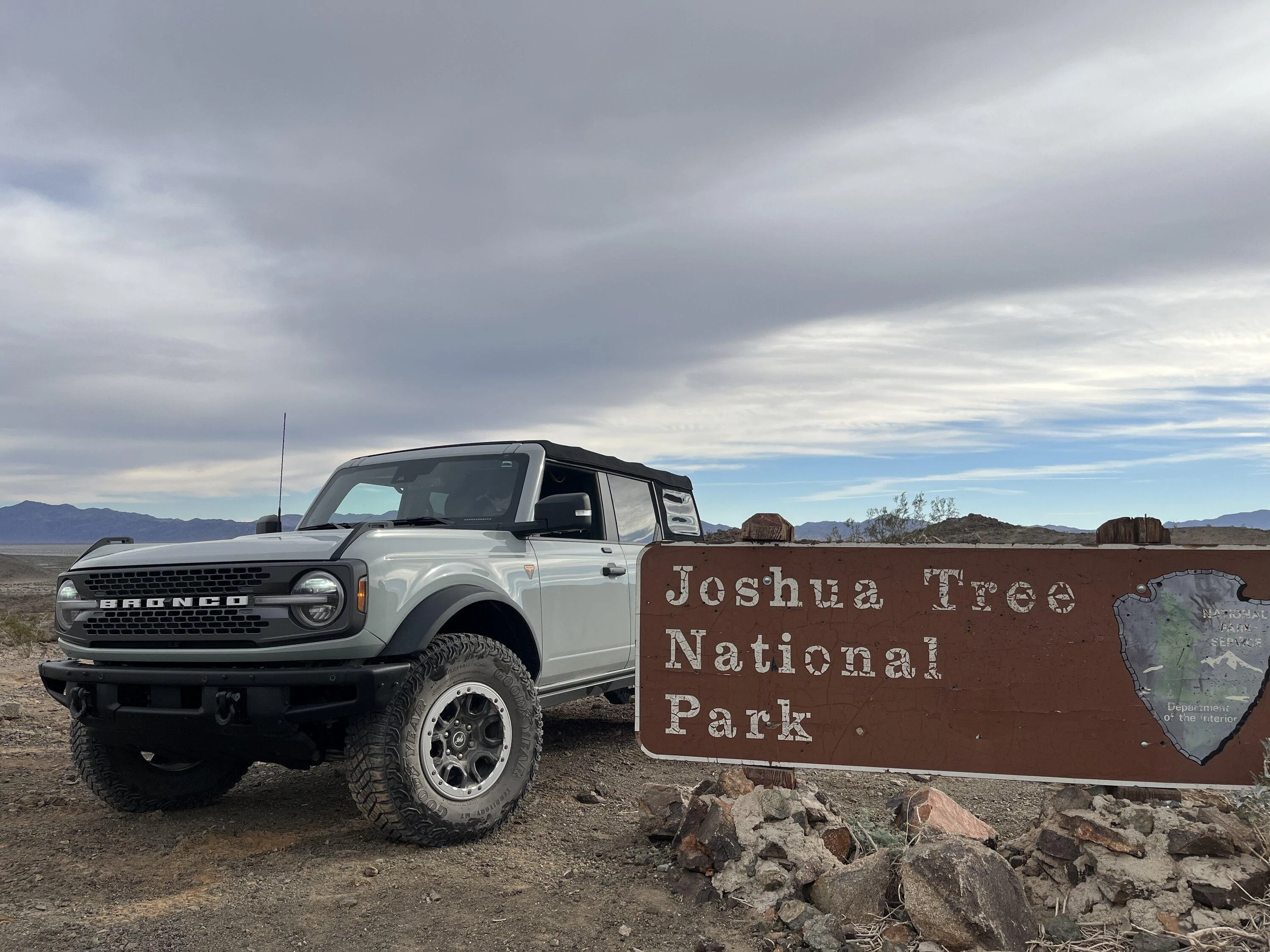 Ford Bronco Cactus Gray Badlands off-roading through Joshua Tree National Park (video) 72C1EA3D-44B3-4A41-8161-C554DA231F64