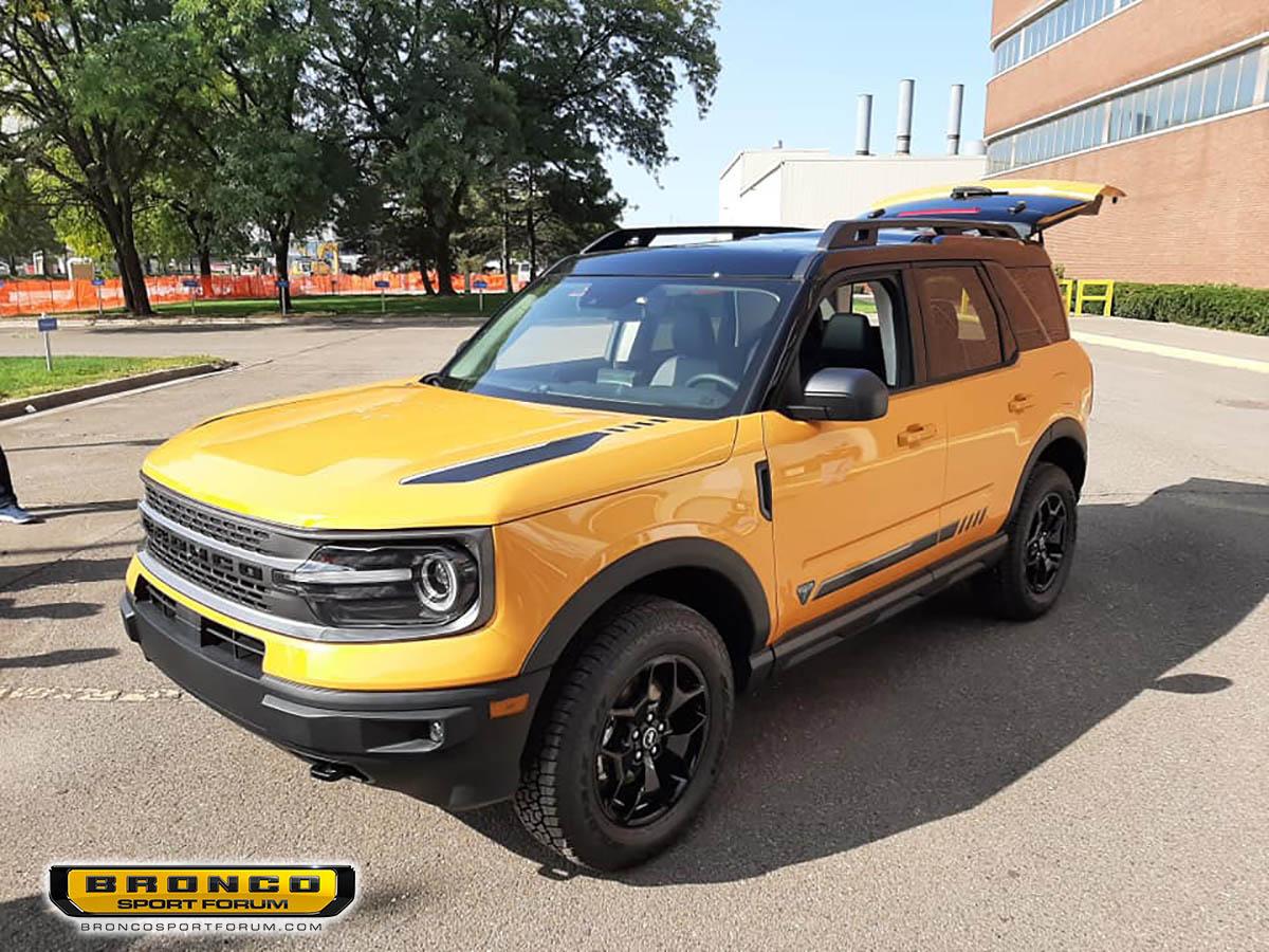 Ford Bronco First Edition decals??? First Edition Bronco Sport Cyber Orange Angle