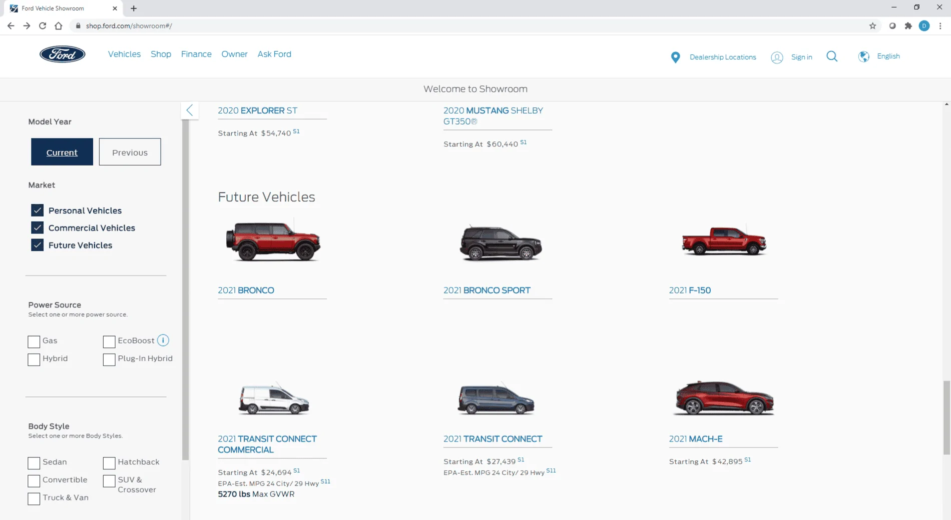 Ford Bronco Bronco Build & Price date 1602704567166