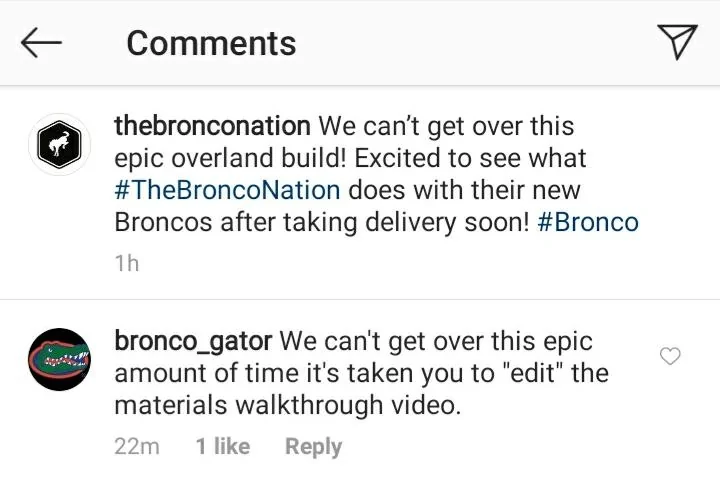 Ford Bronco Bronco Build & Price date Screenshot_20201014-200901_Instagram