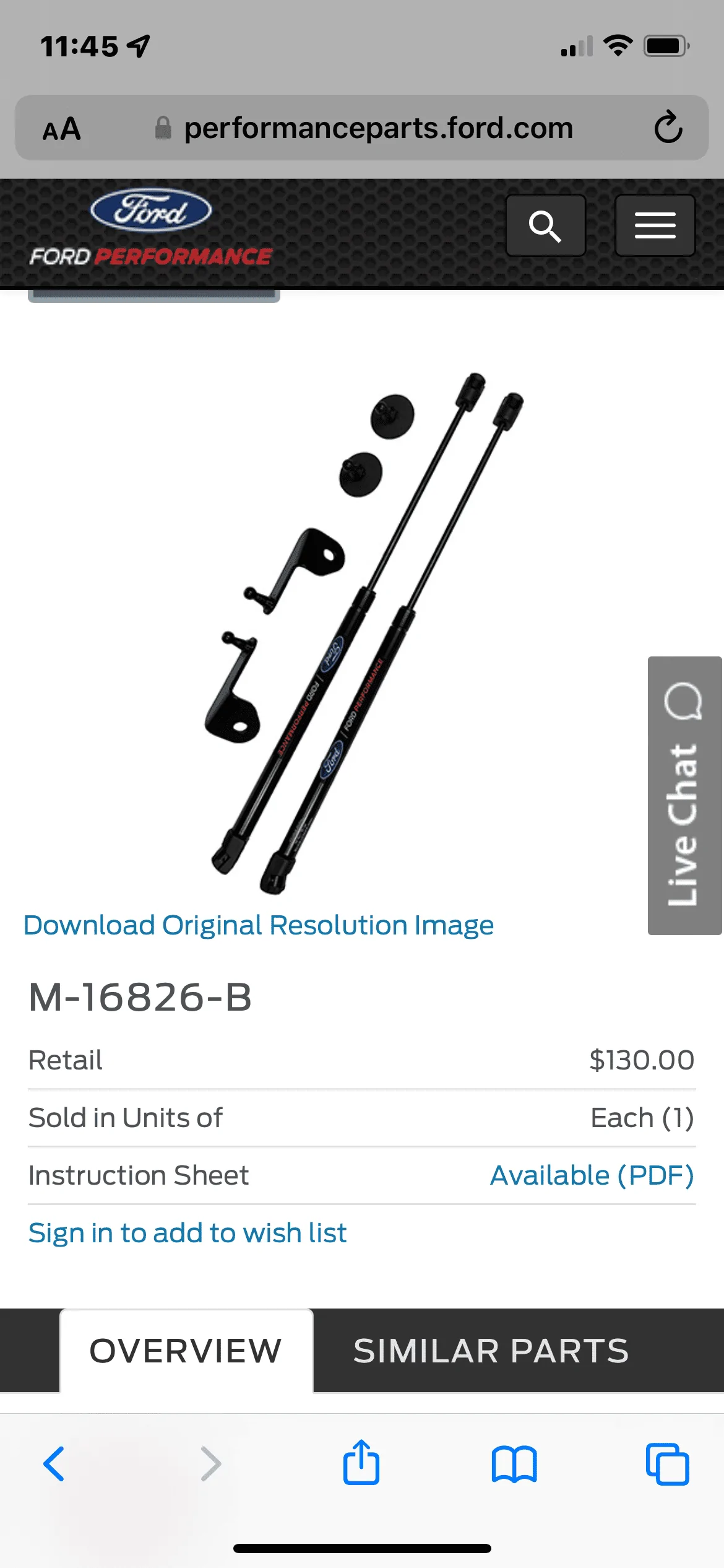 Ford Bronco Ford performance hood struts install 718C1FF3-A51D-4432-BA97-54899B0A2FE3
