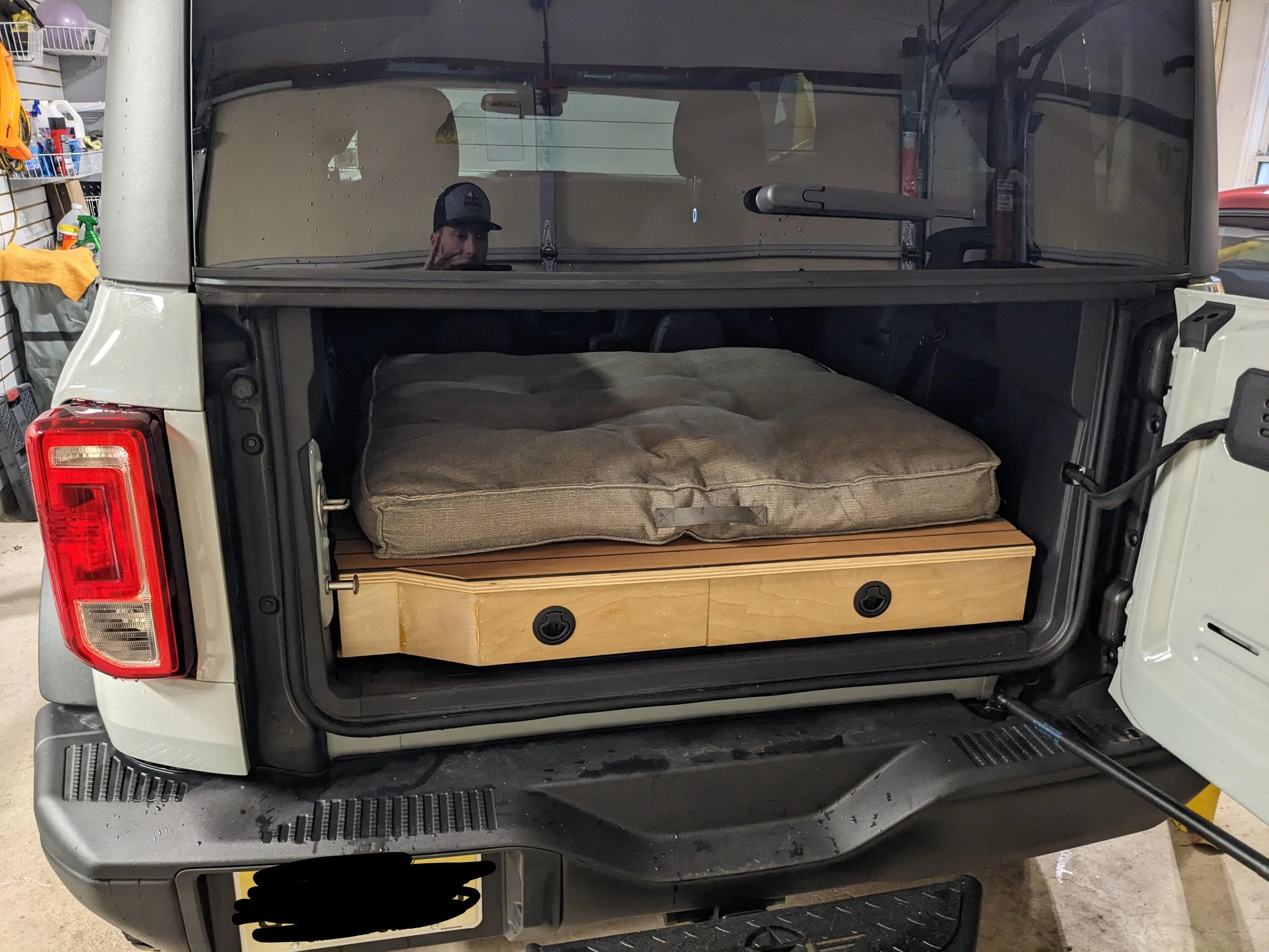 Ford Bronco Custom 2-Door Bronco Cargo Area Storage Platform w/ Drawers PXL_20230129_213926196